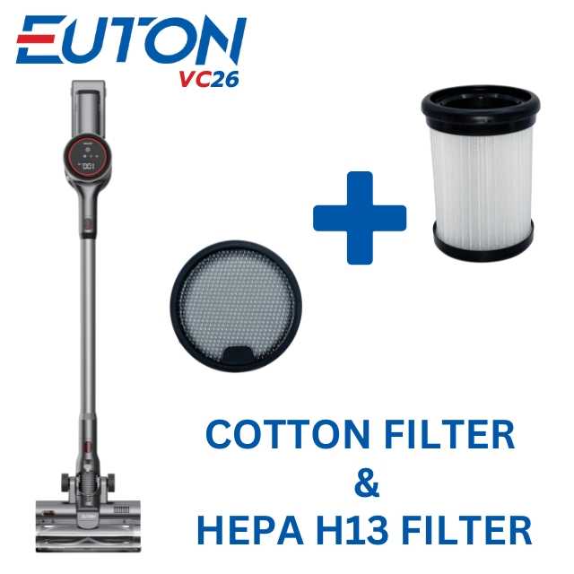 EUTON VC26 ชุดฟิลเตอร์ Cotton Filter & HEPA H13 Filter