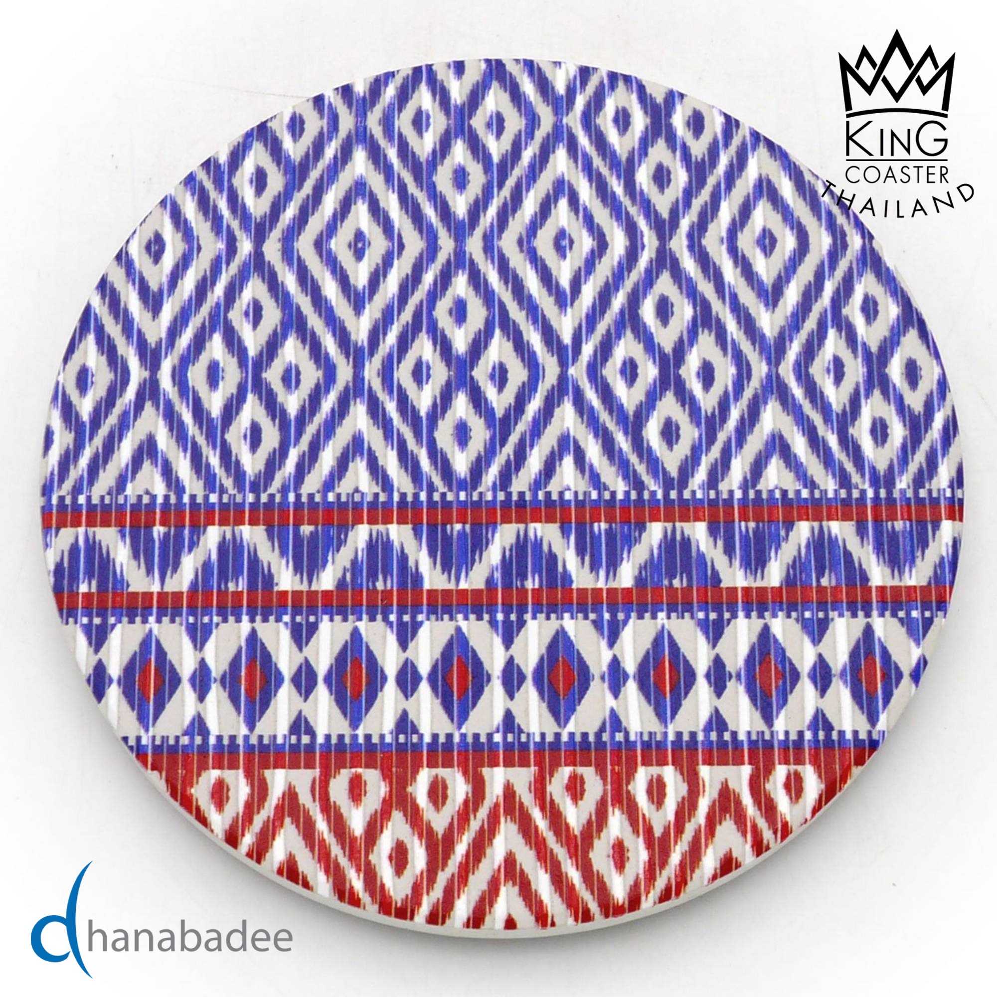 จานรองแก้ว D10015 จานรองแก้วซับน้ำ THAI TEXTILE-01