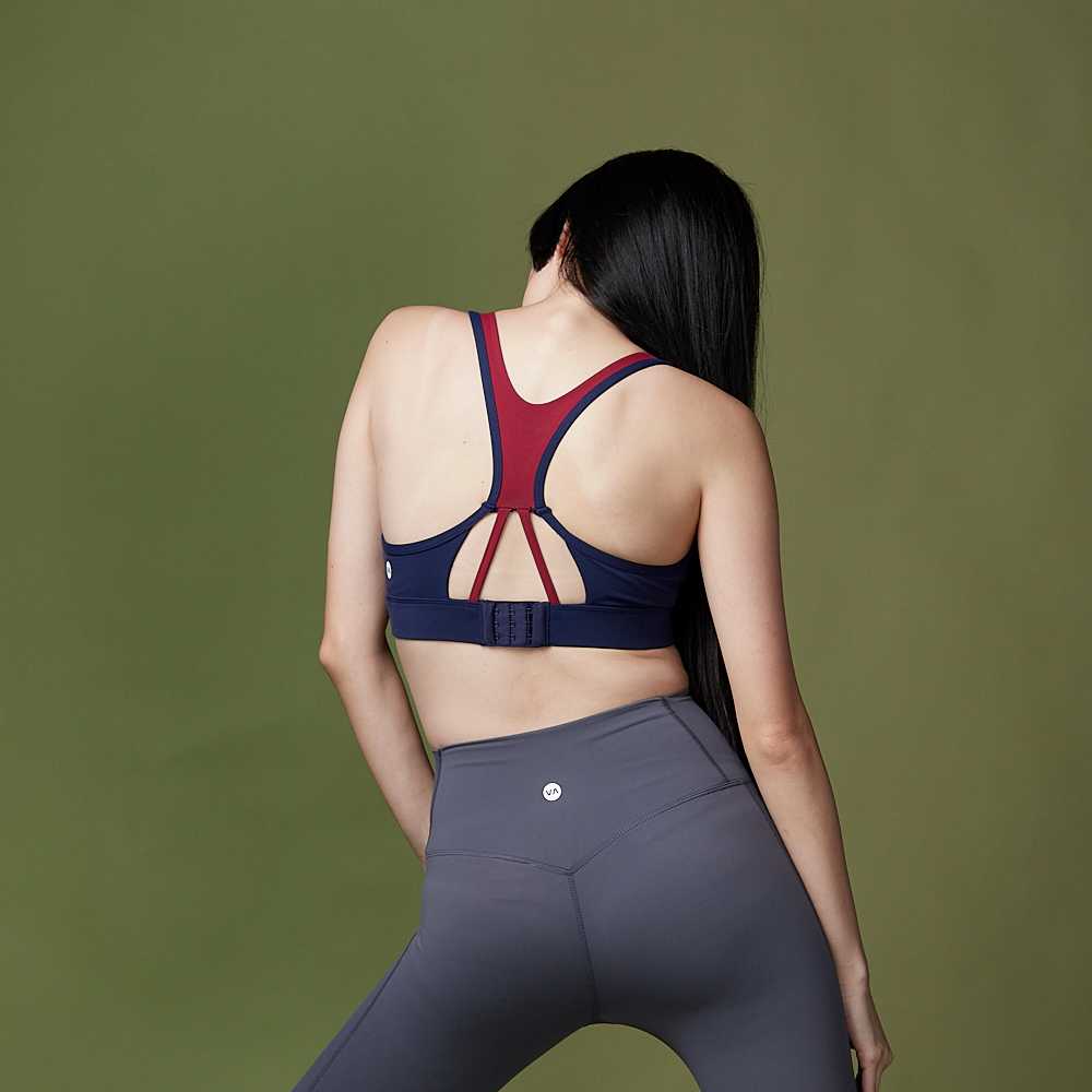 Vegapeeps Lightning Bra - Navy Burgundy