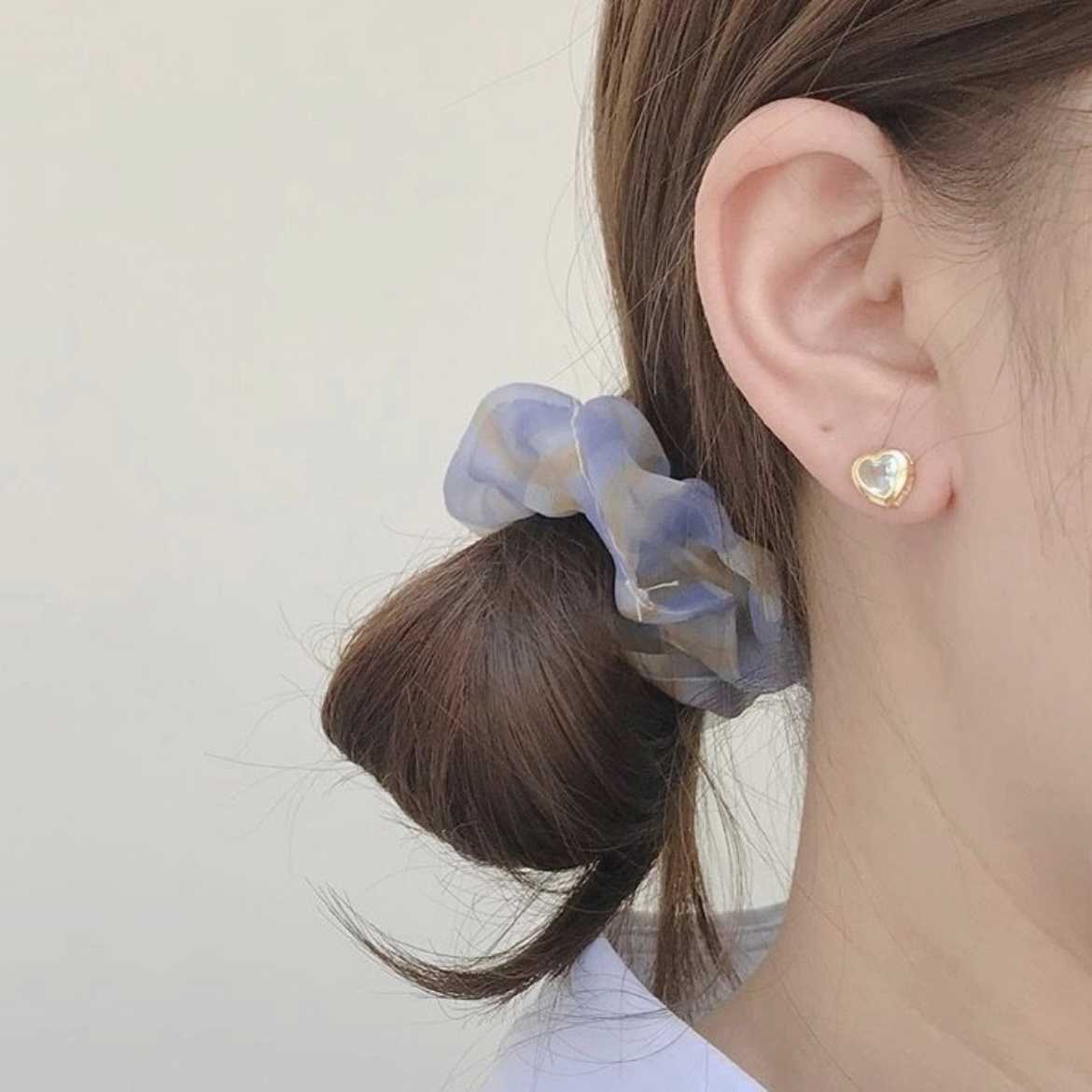 Winterwinter Jewelry Silver925 : ต่างหูเงินแท้ รูปหัวใจ ประดับเพชร cz มีหลายแบบให้เลือก