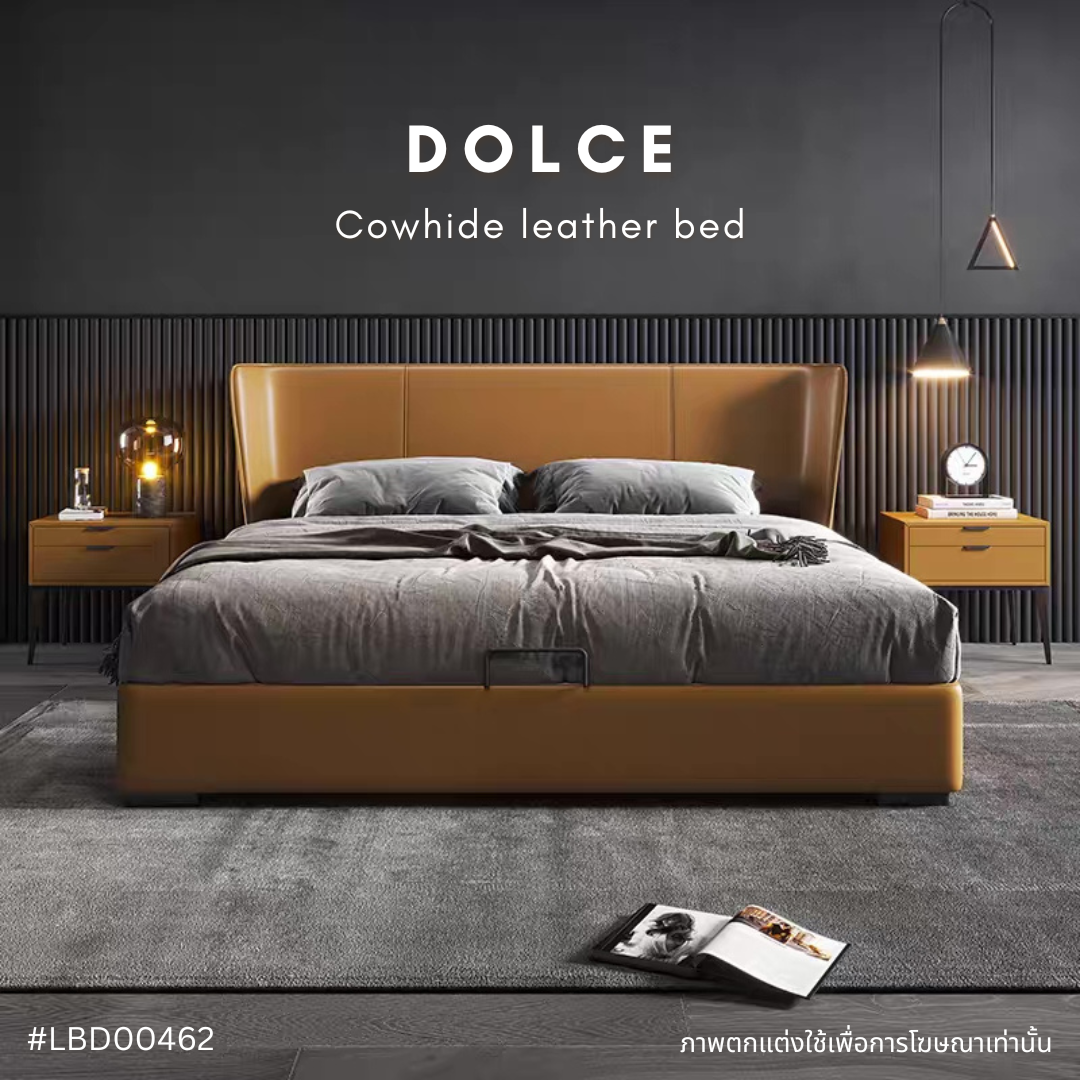 DOLCE Cowhide leather bed