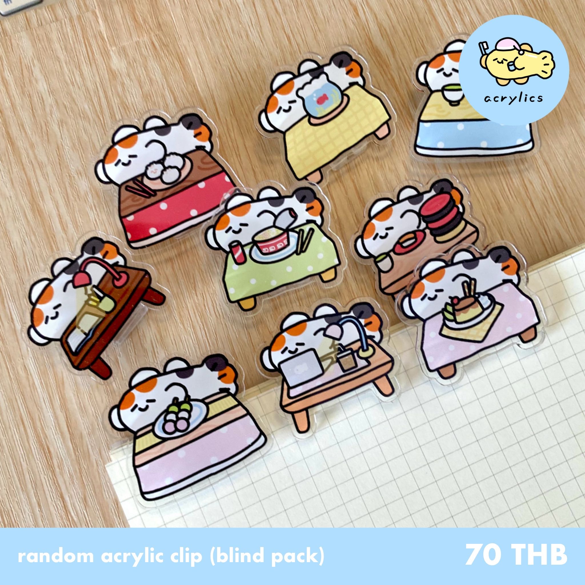 random acrylic clip (1pc/pack)