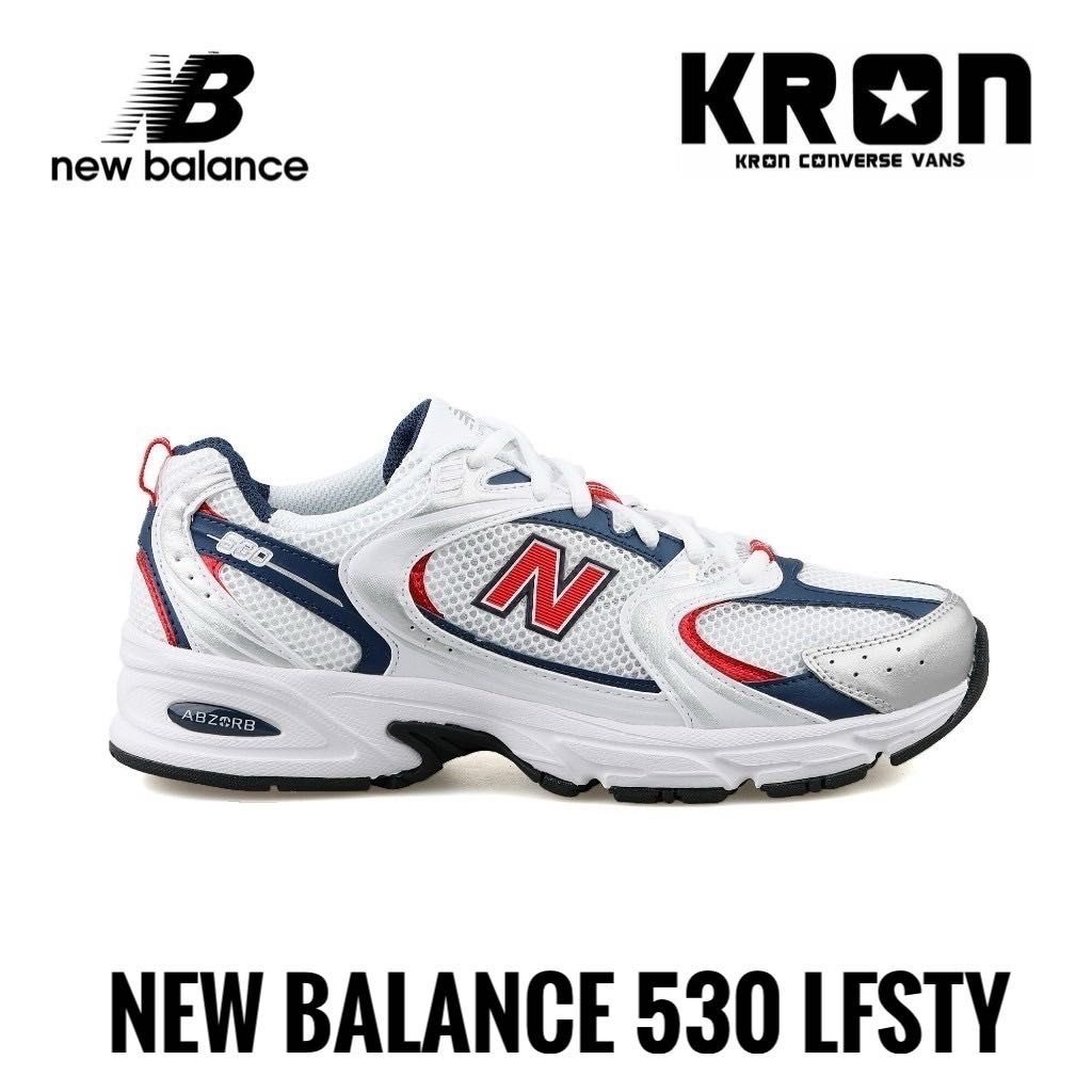 New Balance 530 White Silver Navy Red MR530LO
