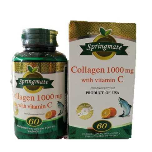 1 แถม 1 !! Springmate Collagen Hydrolyzed 1000 mg