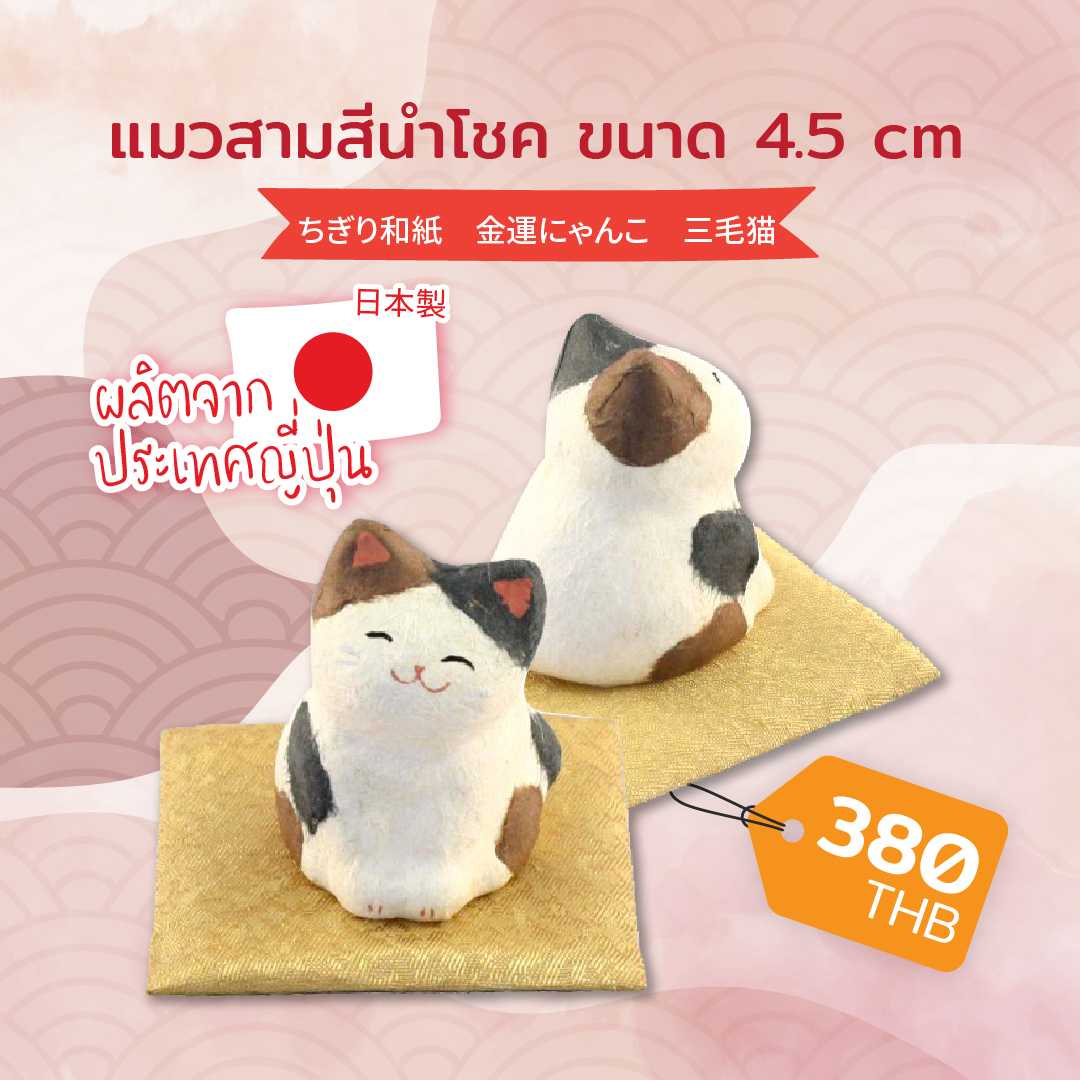 Washi Lucky Cat Money Mike