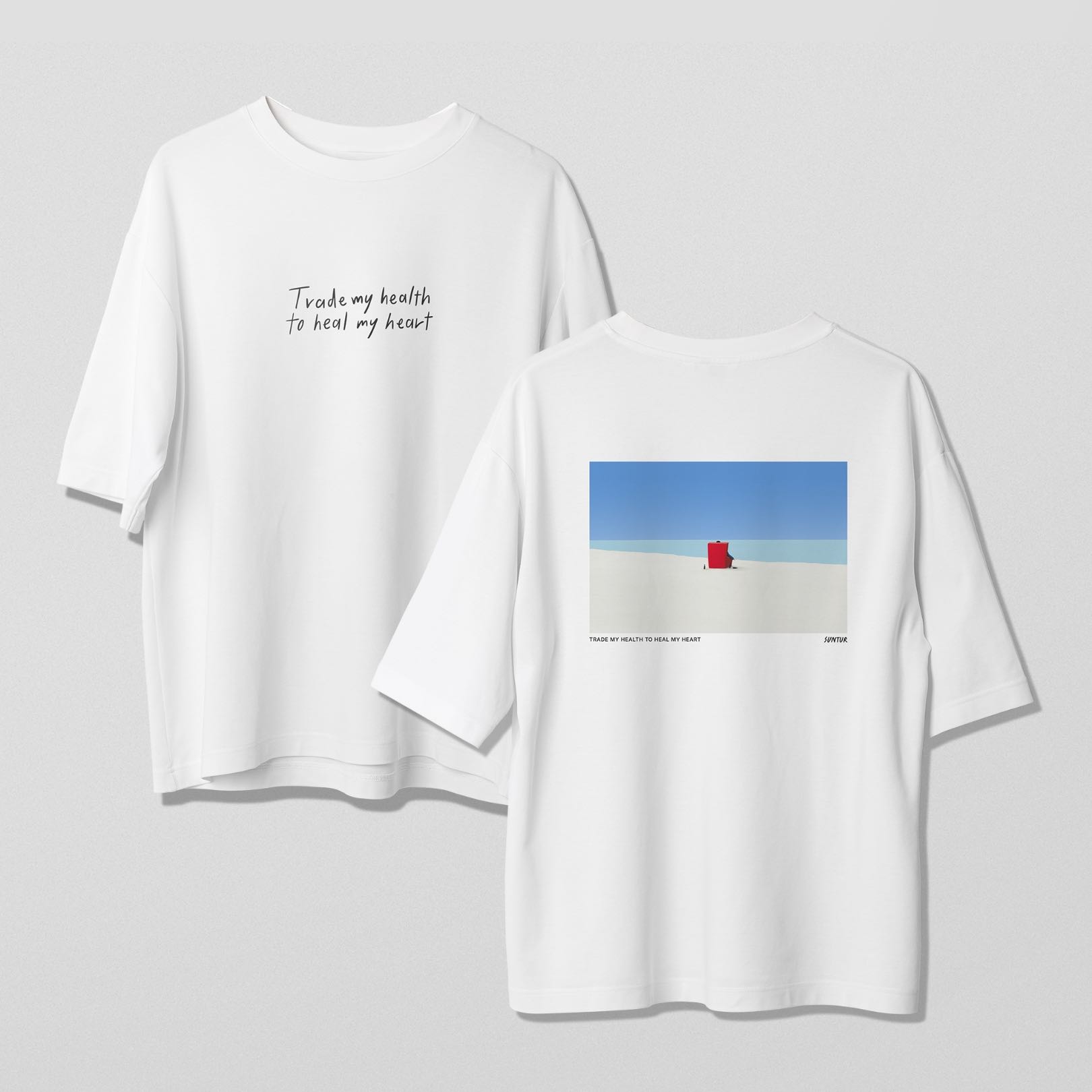 Oversized T-shirt | Trade my health to heal my heart