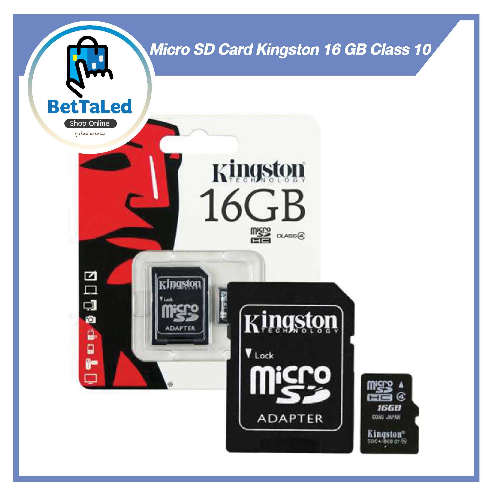 Micro SD Card Kingston 16 GB Class 10