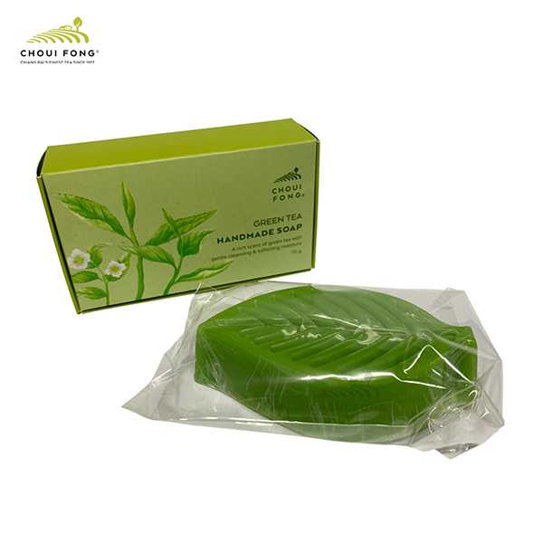สบู่ชาเขียวแฮนด์เมด ขนาด 70 กรัม Green Tea Handmade Soap 70 g