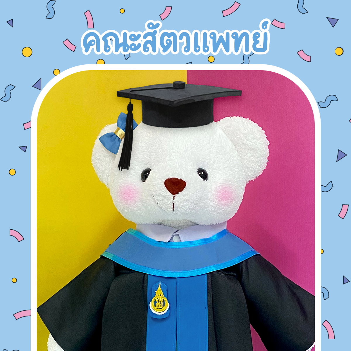 ตุ๊กตาหมีชุดครุย ม.สงขลา คณะสัตวแพทย์