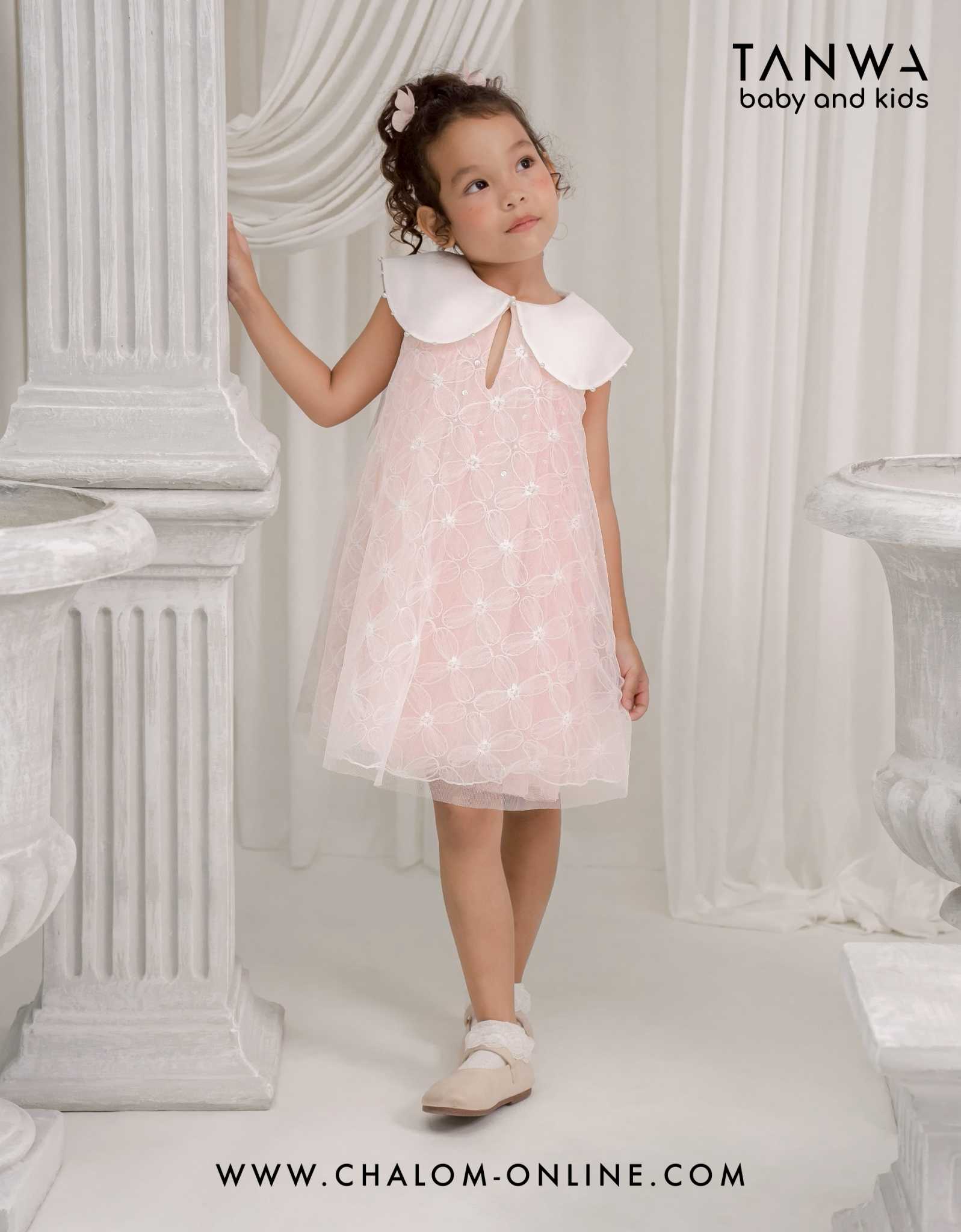 MS TP 642 CP13 ชุดเดรสกระโปรง 𝑪𝒉𝒆𝒓𝒊 𝑷 (12M-4Y)