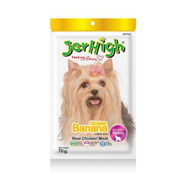 JerHigh Chicken Banana 70 กรัม รสไก่และกล้วย