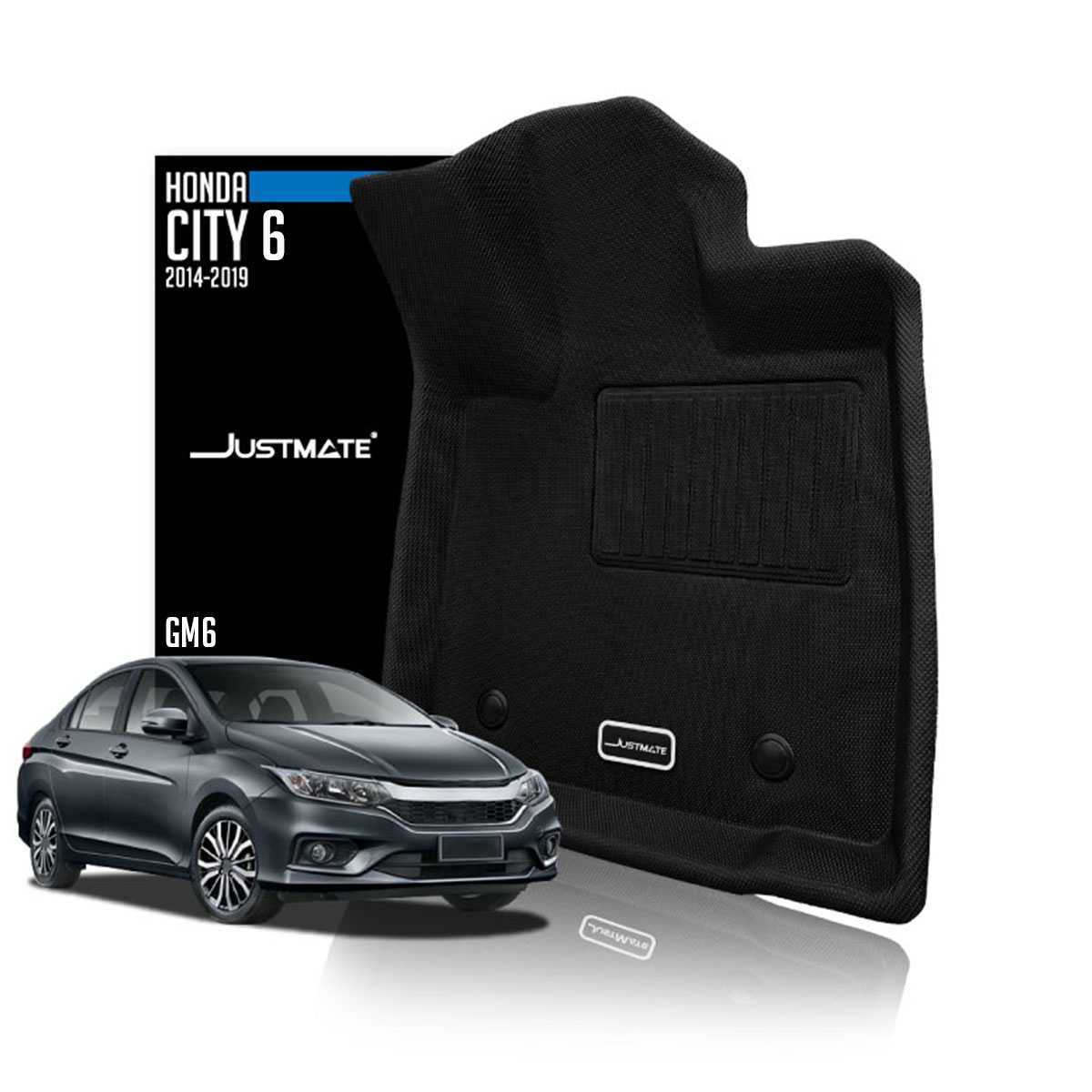 [JUSTMATE] HONDA พรมปูพื้นรถยนต์ CITY 6 GM6 2014 - 2019