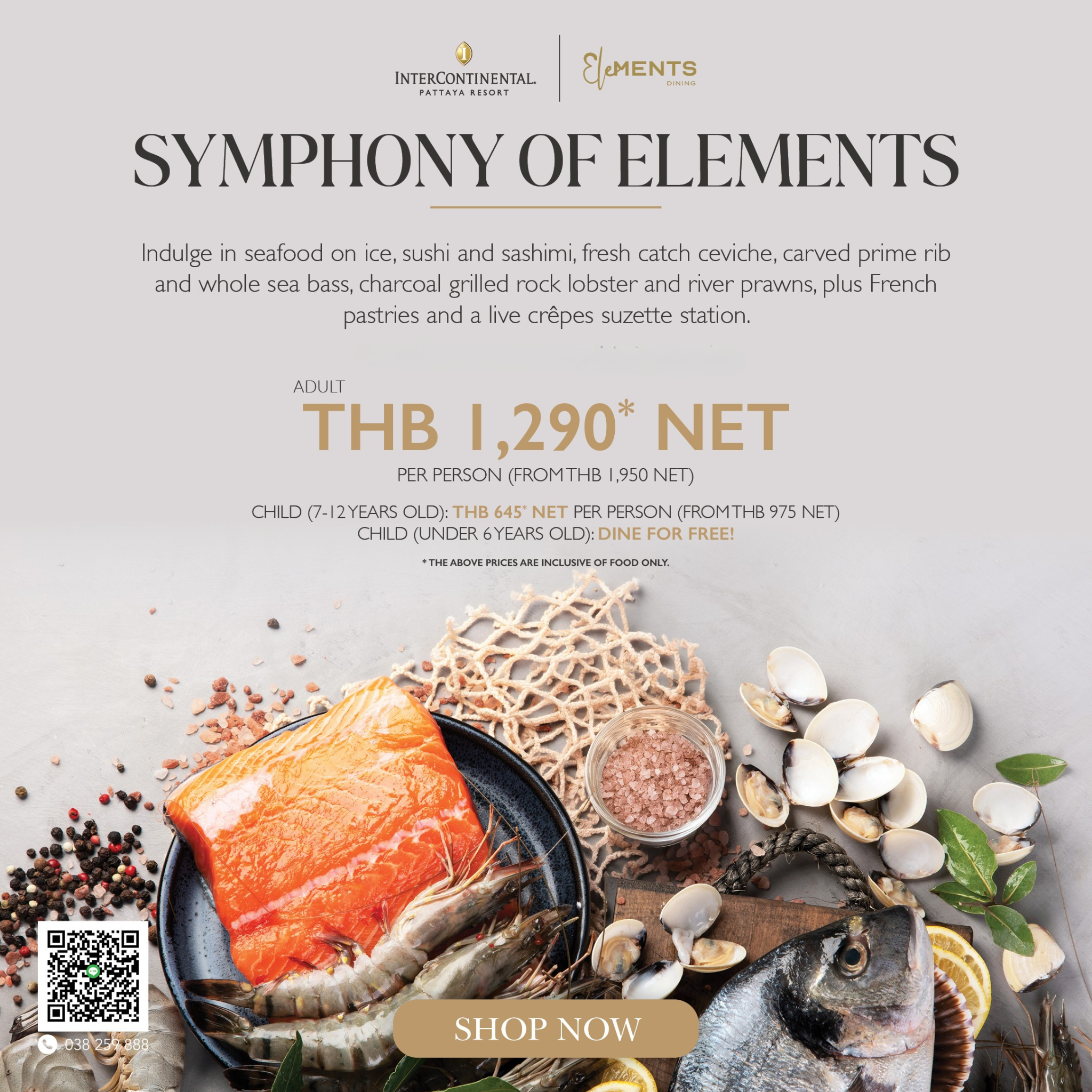 Symphony of Elements ราคาเพียง 1,290 บาทสุทธิ ต่อท่าน