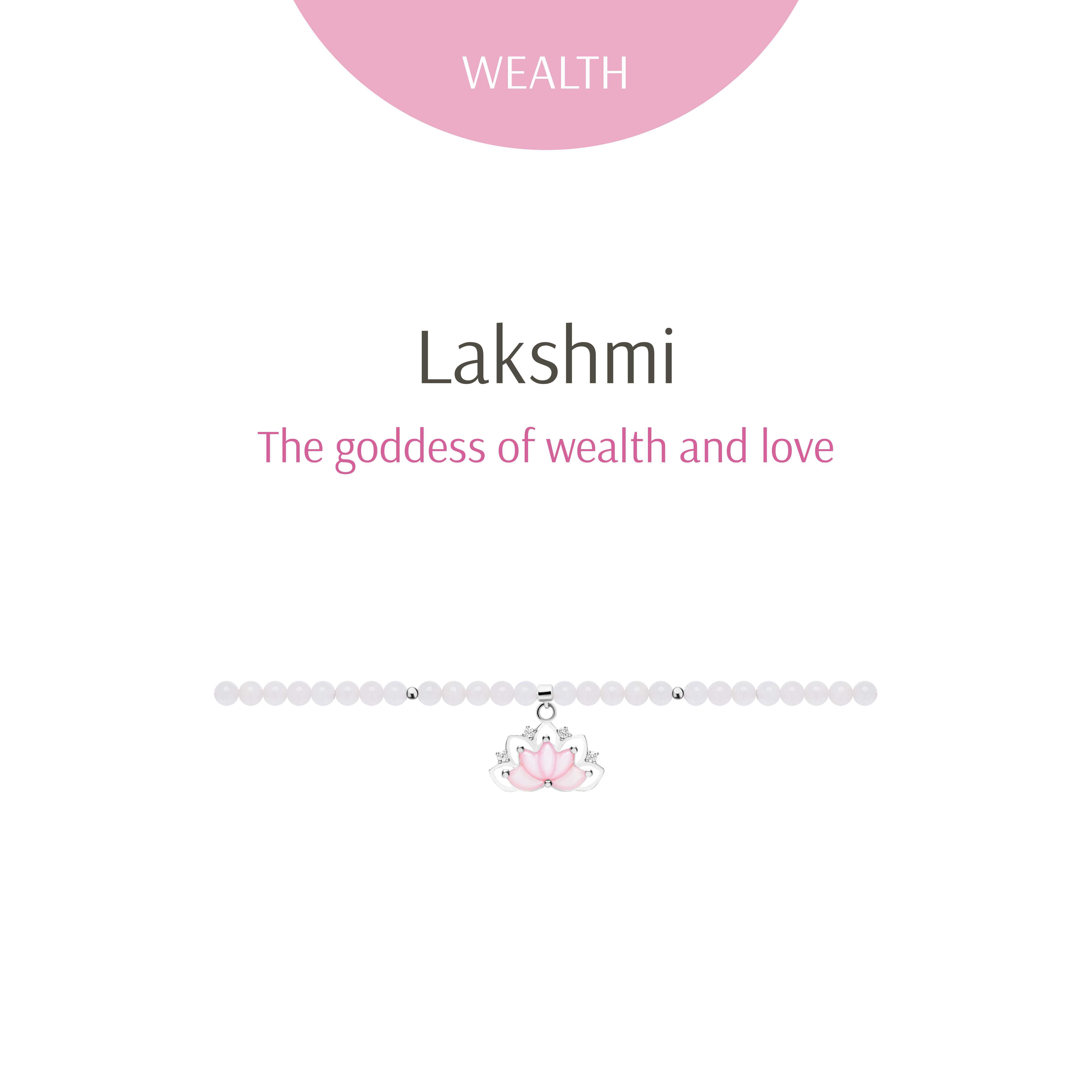 RAVIPA | Lakshmi Pink Mother of Pearl Lotus and Rose Quartz All Around Bracelet