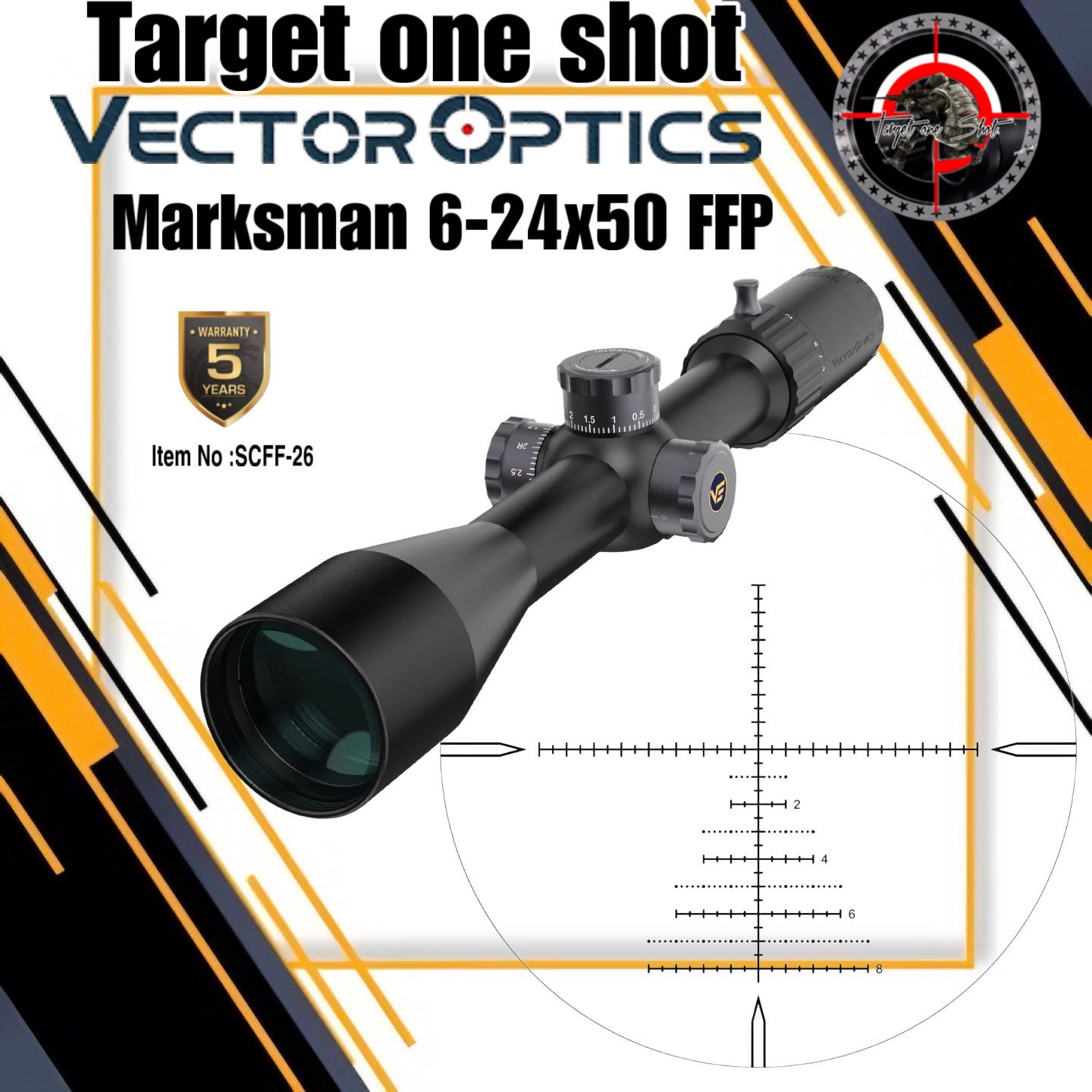 VECTOR OPTICS  Marksman 6-24x50FFP