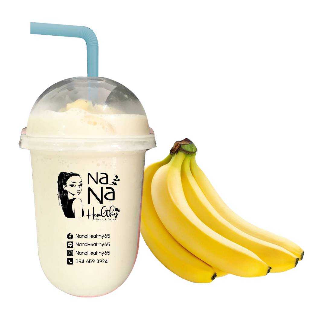 กล้วยปั่นนมสด / Banana Smoothie with Milk