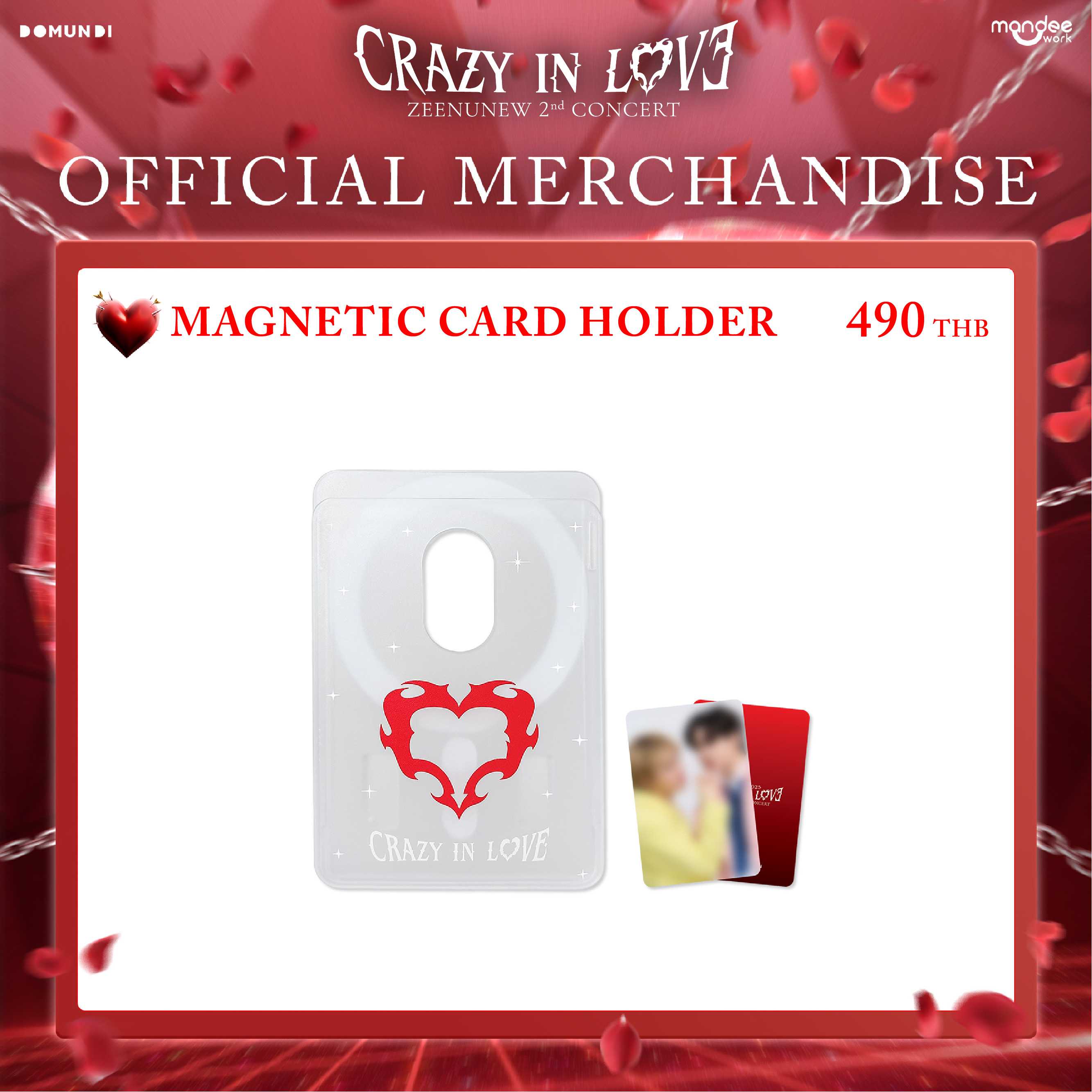 CRAZY IN LOVE OFFICIAL MERCHANDISE  |  Magnetic Card Holder