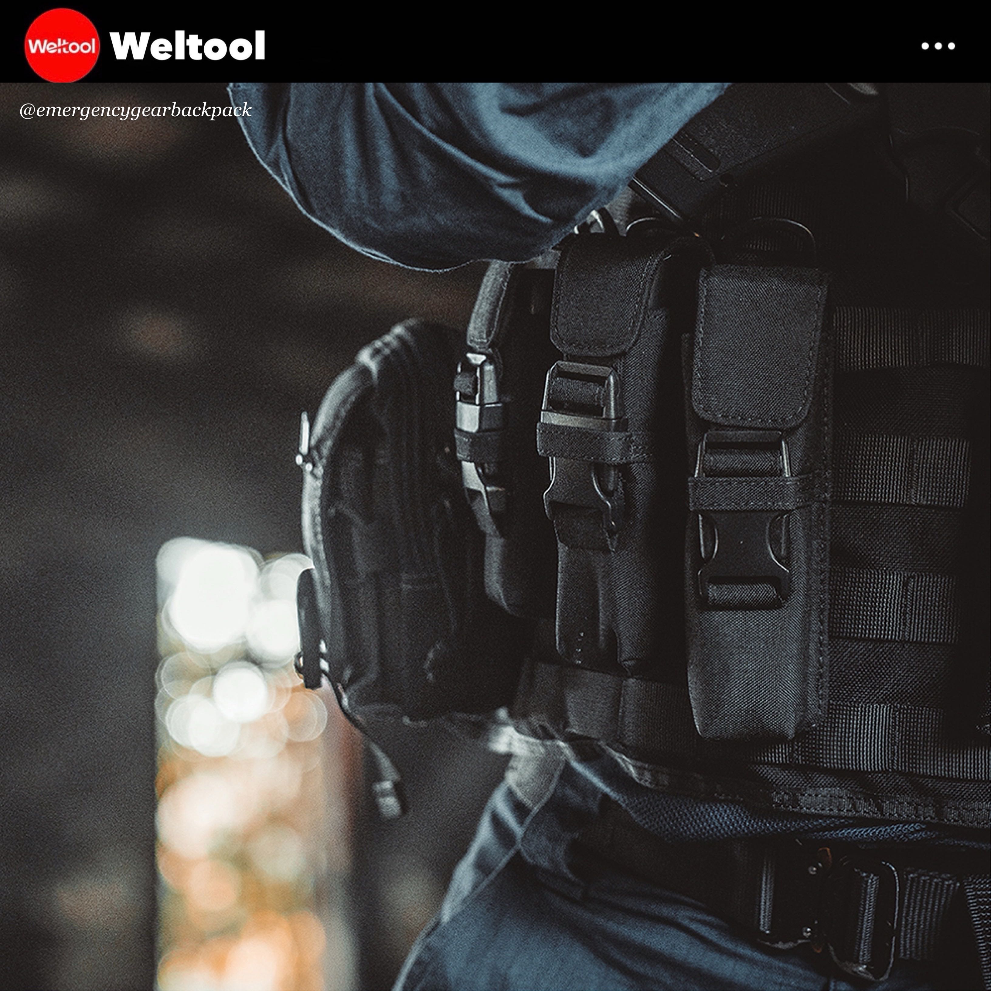 Weltool FH5 V2.0 Tactical CORDURA Flashlight Holster