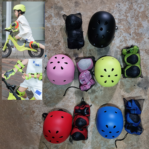 0101 ชุดสนับ และ หมวกกันน็อค สำหรับเด็ก 15-40kg skateboard surfskate rollerskate สนับเด็ก ชุดป้อง...