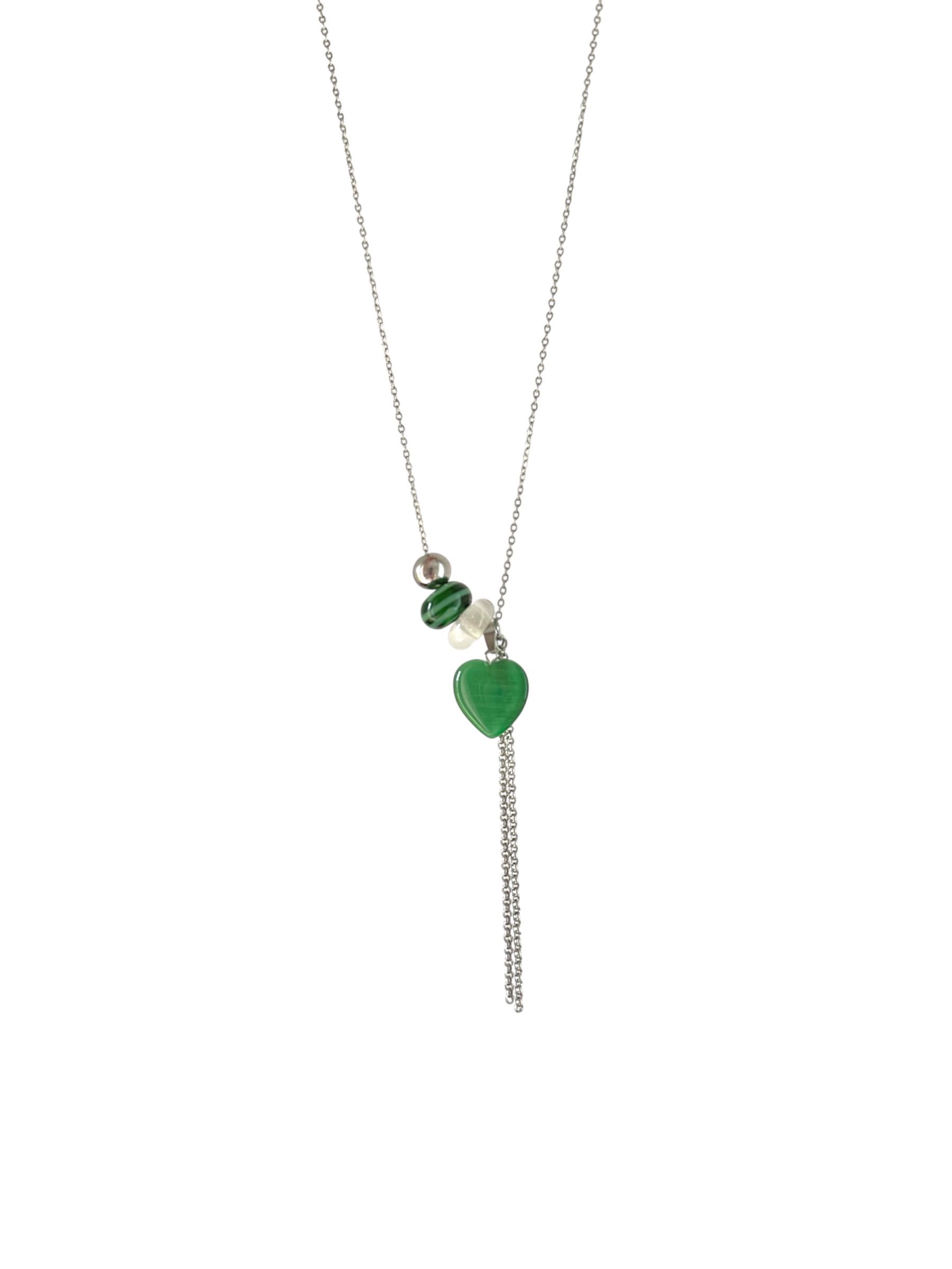 Green Heart Necklace