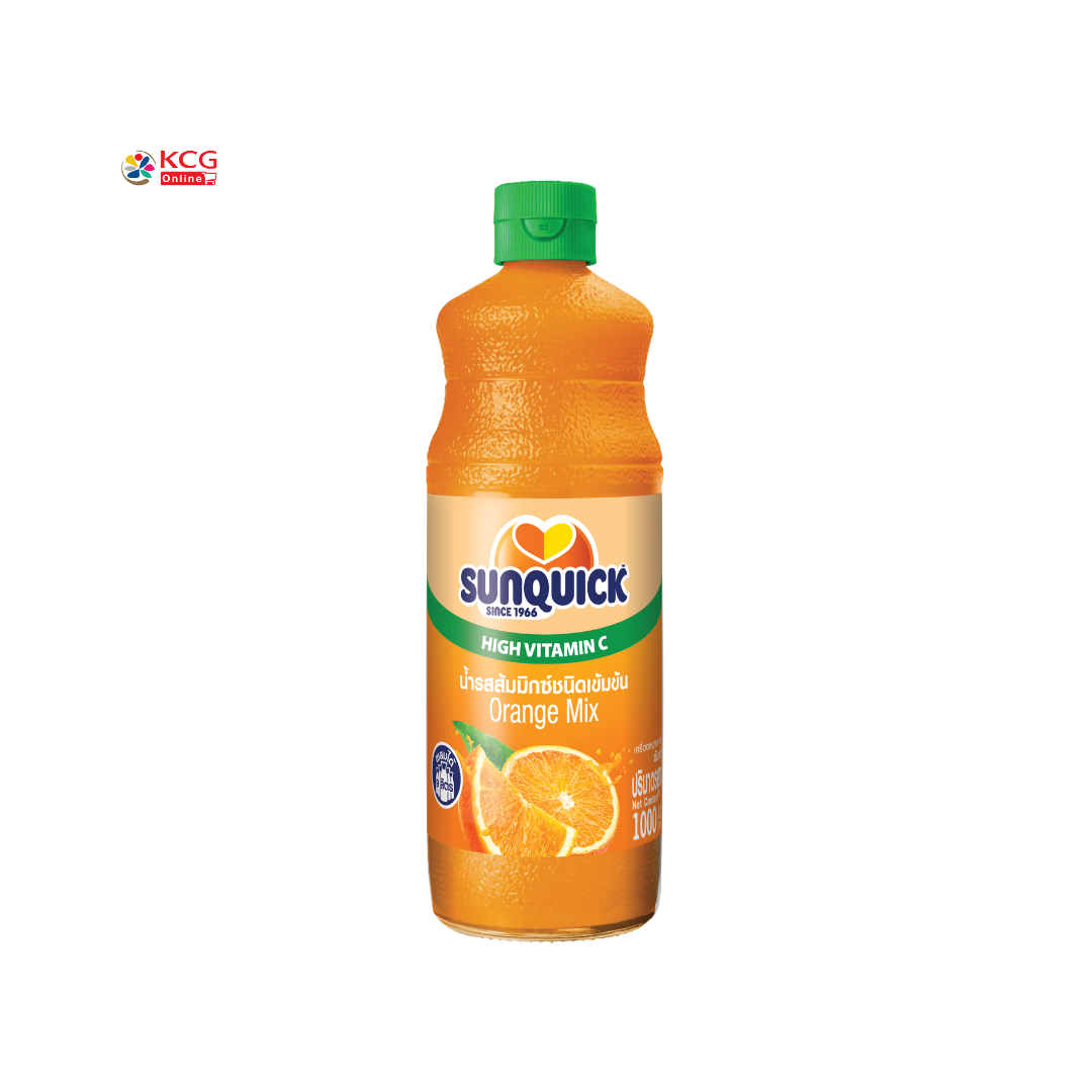 (ยกลัง-แพ็ค 6 ขวด) SUNQUICK ซันควิกออเรนจ์มิกซ์ ขนาด 1000 มล.