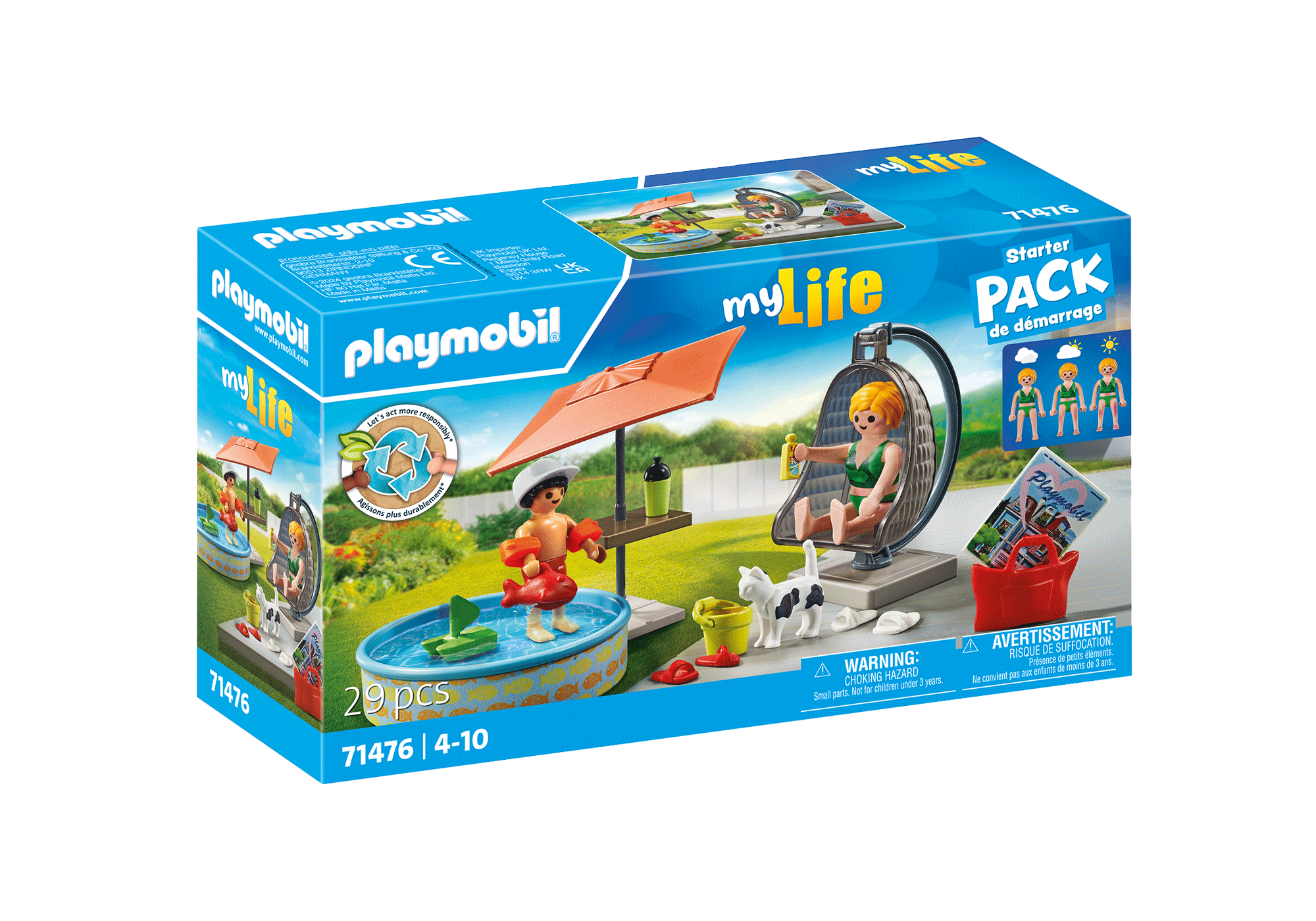 Playmobil สตาร์ทเตอร์ สนุกสนานกับการเล่นน้ำในสวน PM-71476-24