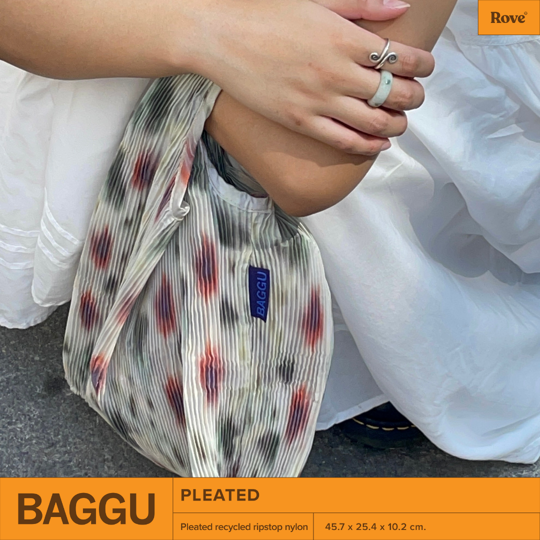 BAGGU Pleated - Abstract Floral