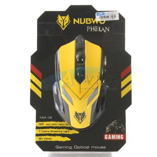 NUBWO Gaming Optical Mouse NM-18 USB เม้าส์เกมส์มิ่ง พร้อมไฟ 7 สี