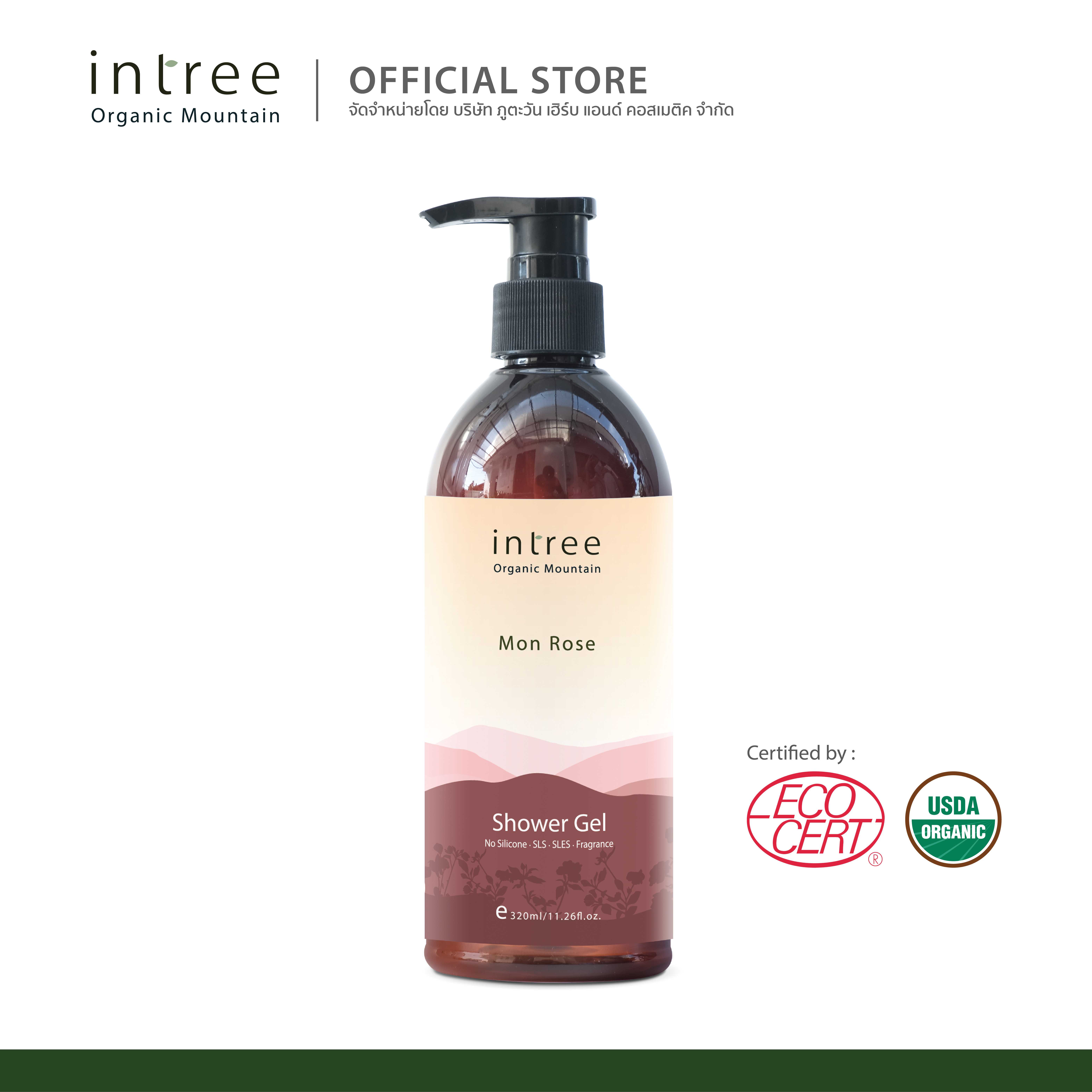 Shower Gel Mon Rose Organic - ชาวเวอร์ เจล มอญ โรส ออแกนิค 320 ml