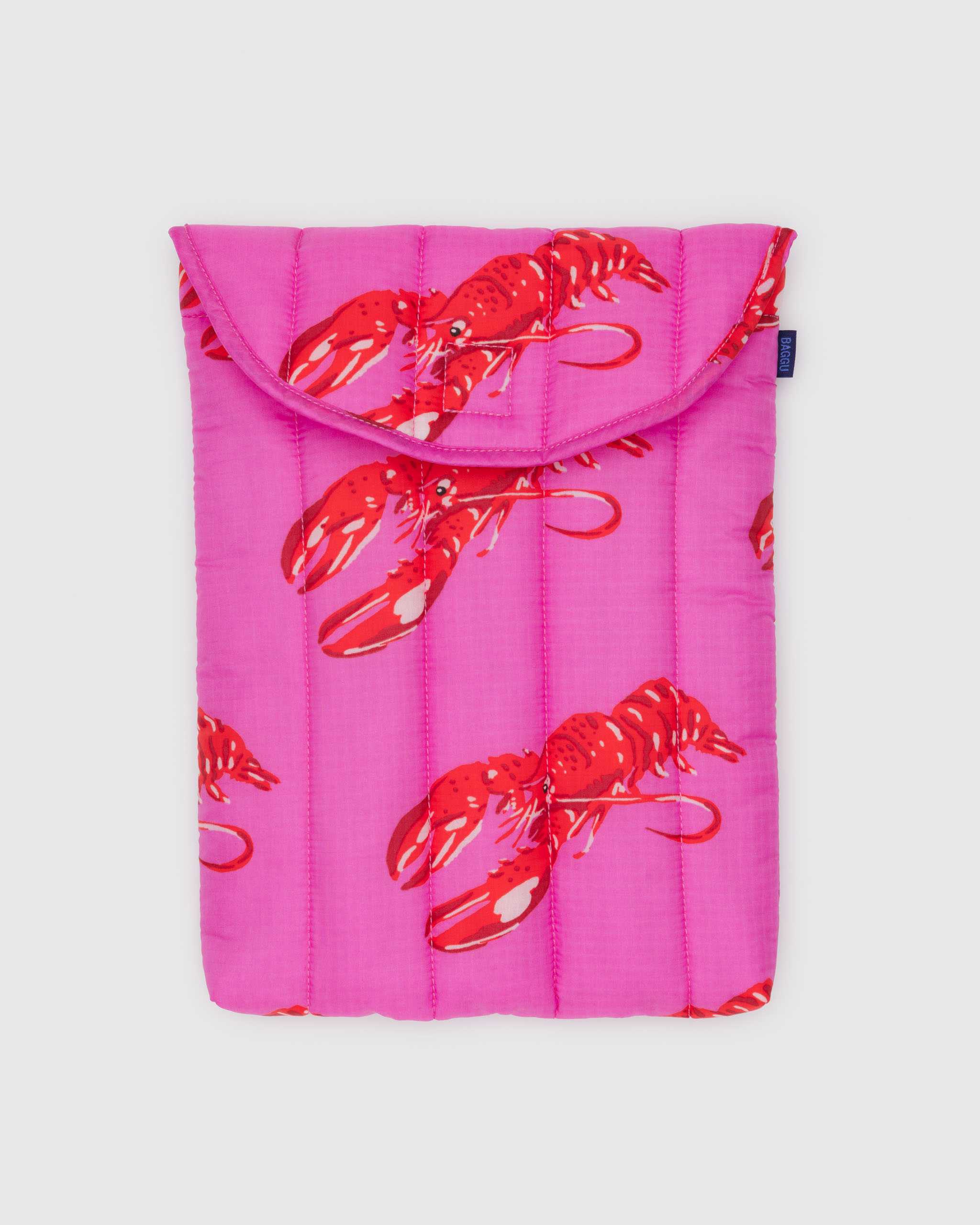 BAGGU Puffy Laptop Sleeve 13/14 - 16  (Pink lobster)