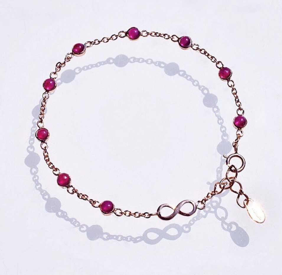สร้อยข้อมือพลอย #minimsilver รหัส B040