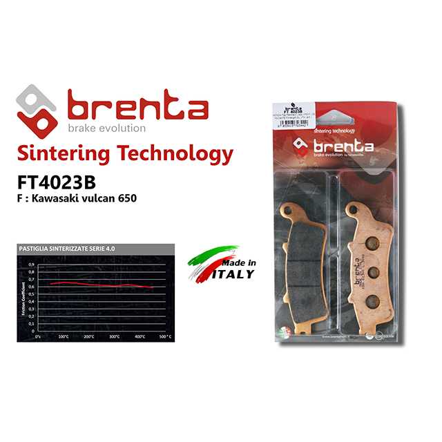 brenta BR4023B(Sintered, Front)-KAWASAKI VULCAN 650 ( FT4023B  BRENTA )