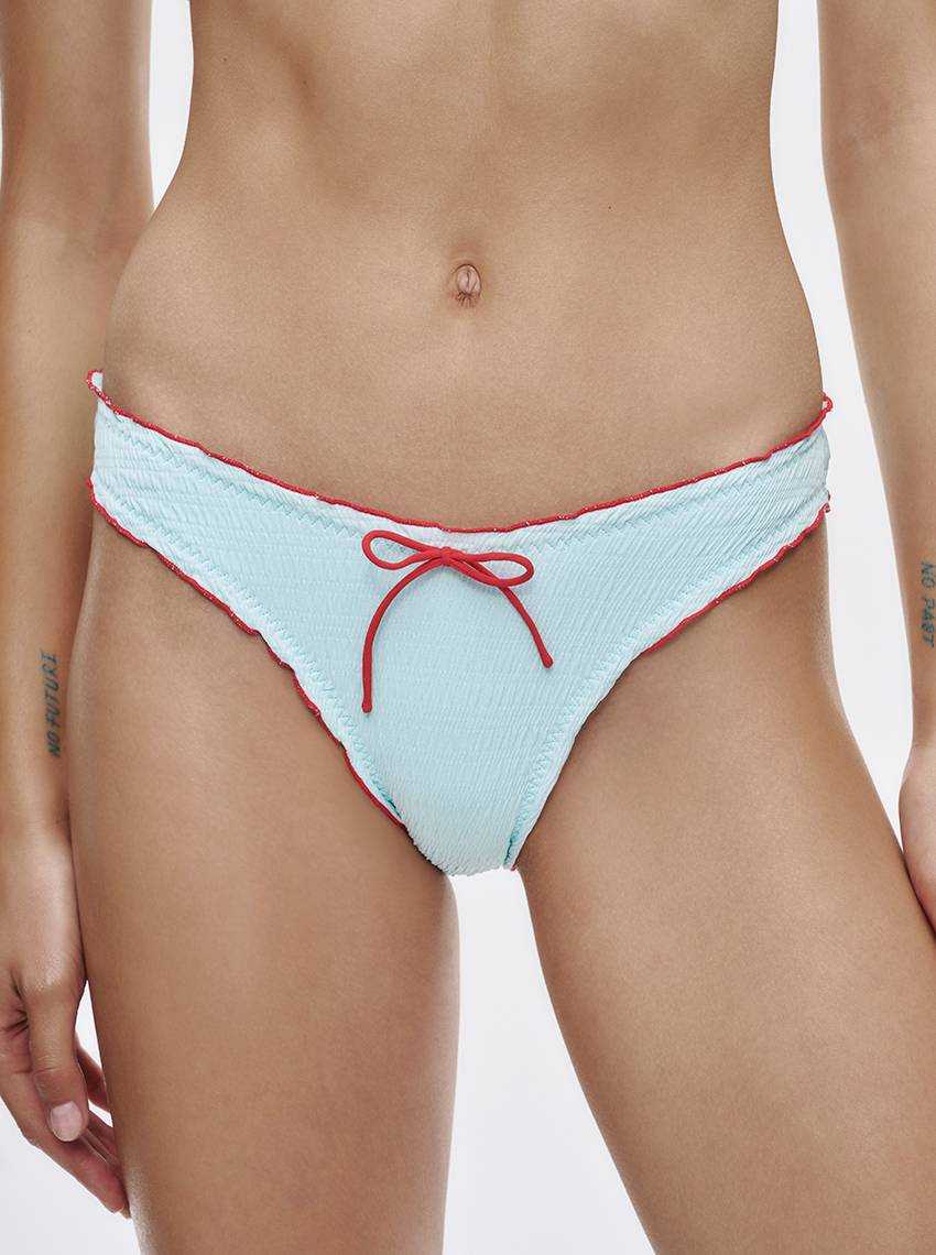 SWIM SS 25 | CHERRY ON TOP กางเกงว่ายน้ำทรงบิกินี่ Nora รหัส SUW24001BL - สีฟ้า