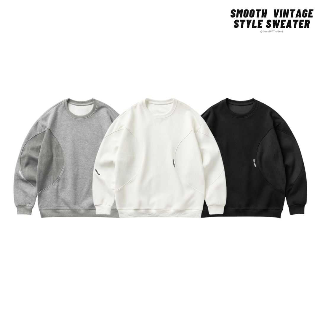 Jeera168 | Smooth Vintage Style Sweater (พรีออเดอร์)