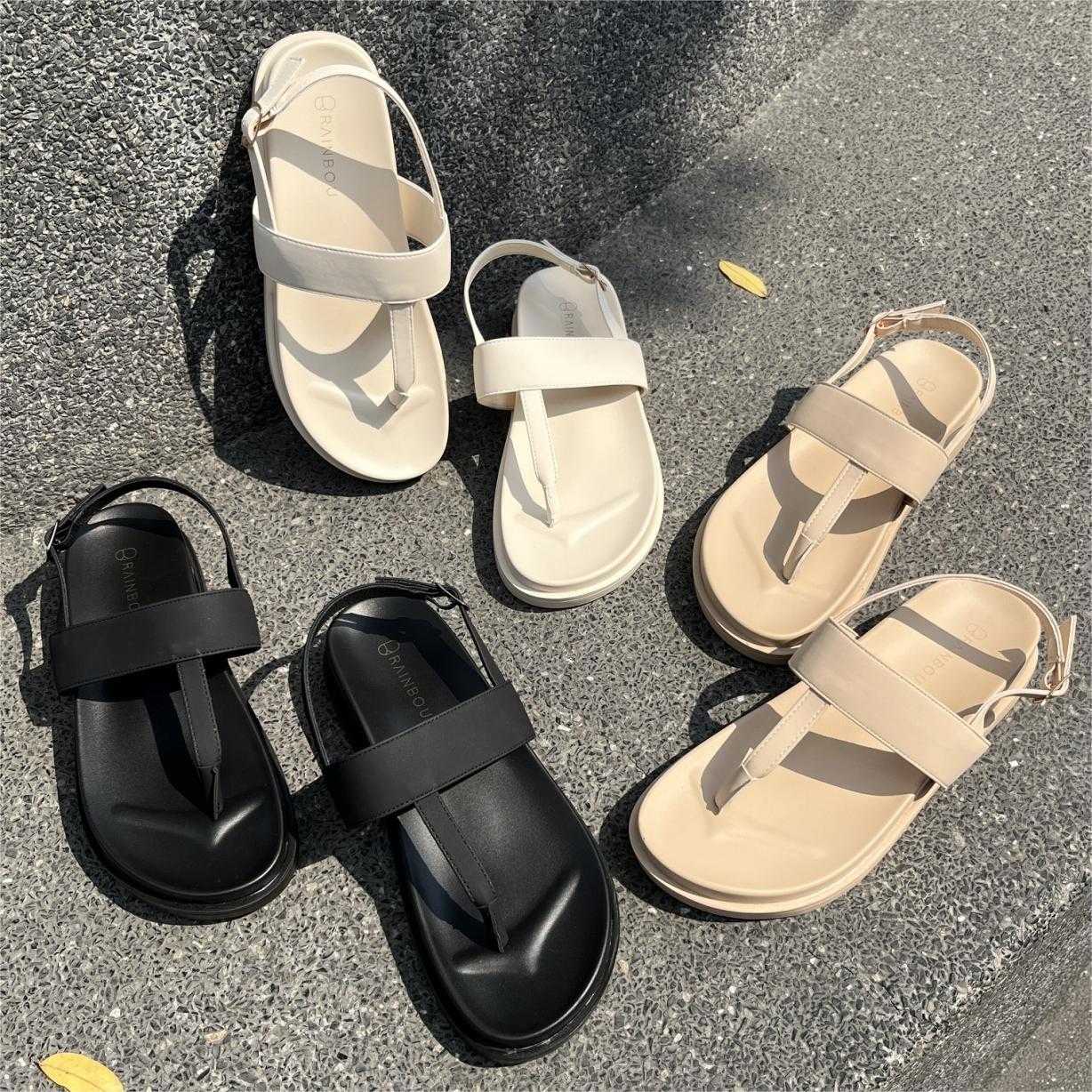 RAINBOU THE T SANDALS - รองเท้าแตะแบบสวมรัดข้อ