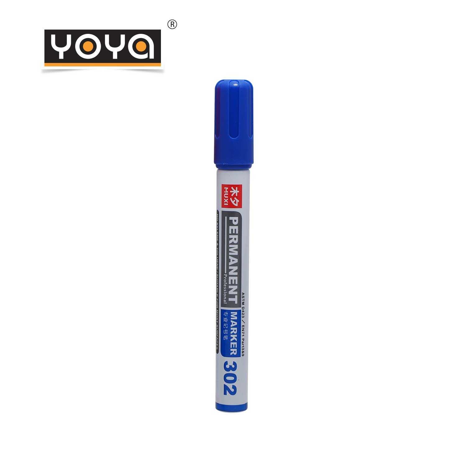 YOYA ปากกา มาร์คเกอร์ รุ่น 302 หมึกน้ำเงิน / ดำ /แดง