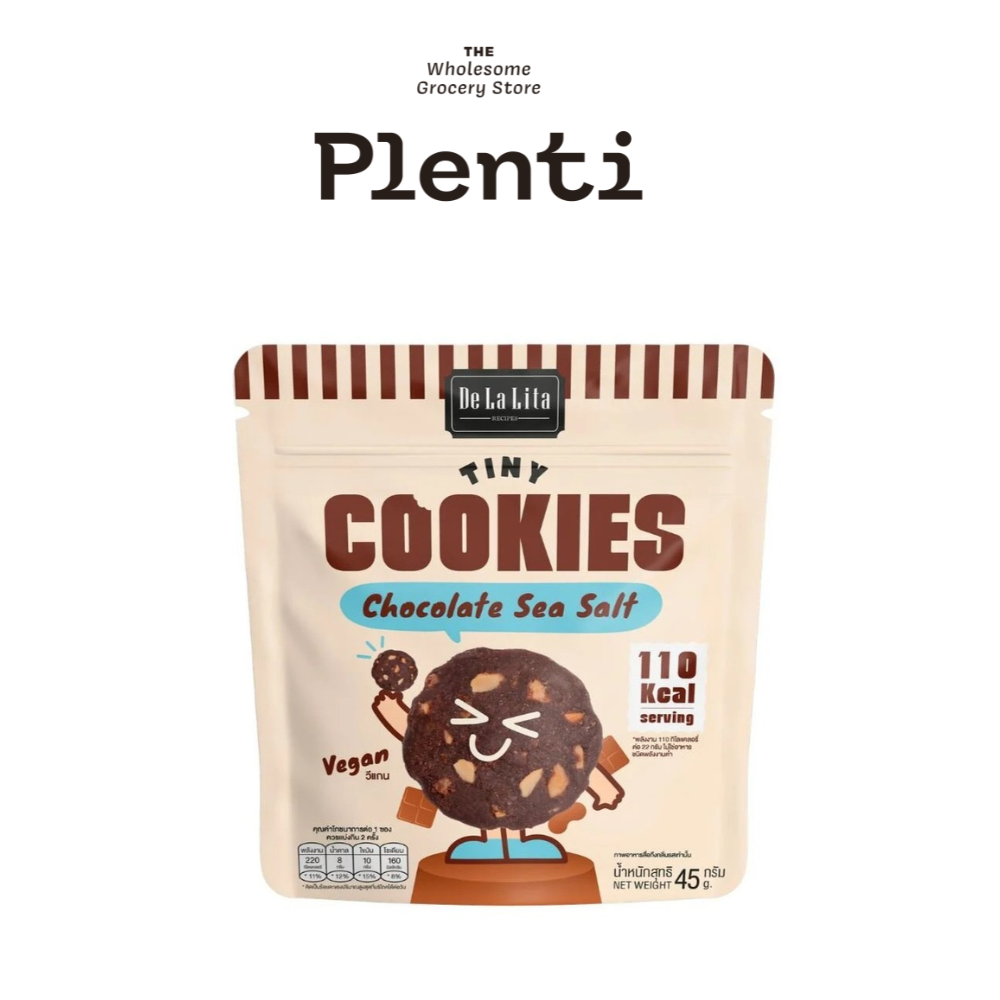 Vegan Tiny Cookies - Chocolate Sea Salt 40g (DE LA LI TA)