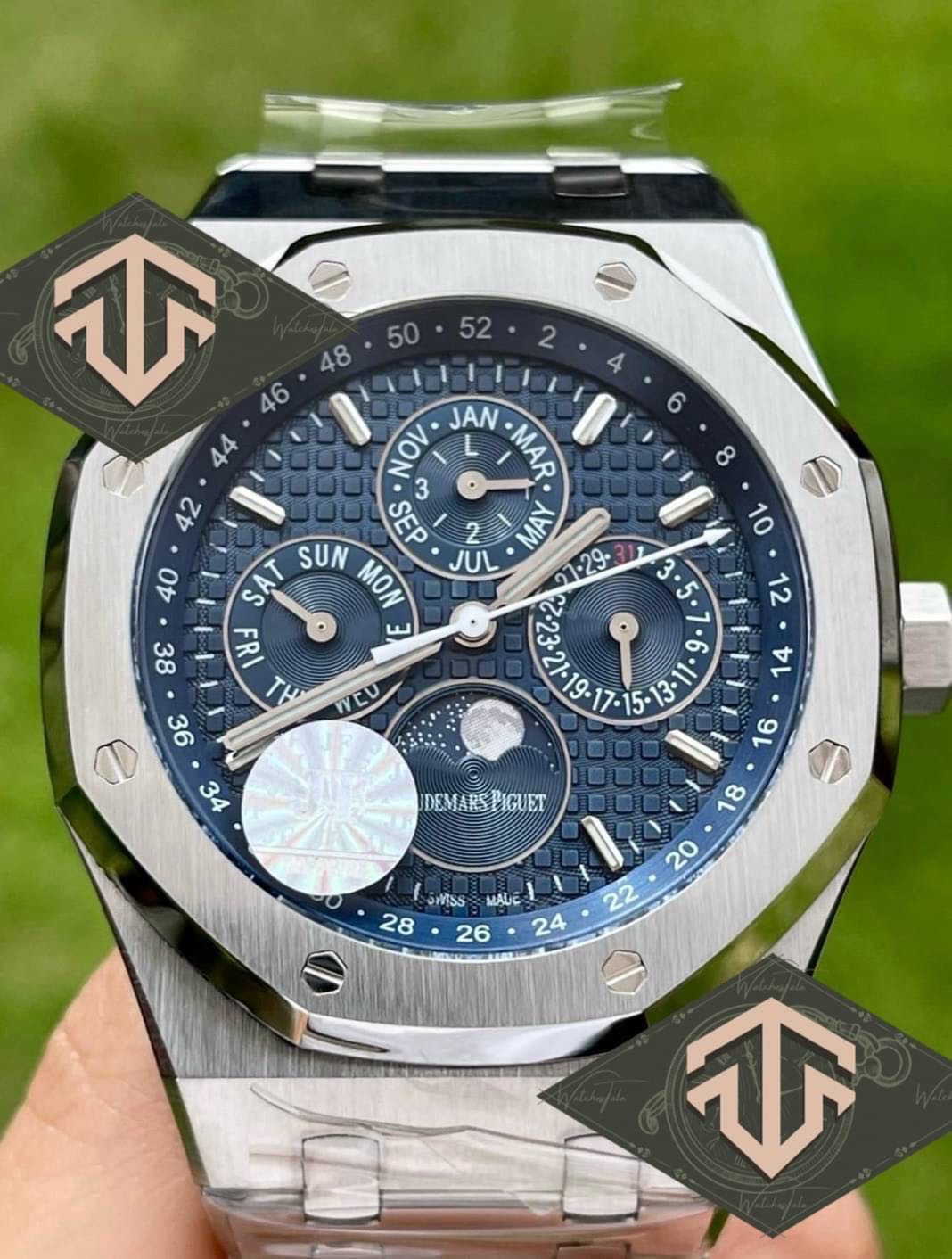 Audemars Piguet AP Royal Oak Perpetual Calendar Blue Ref.26574ST JF