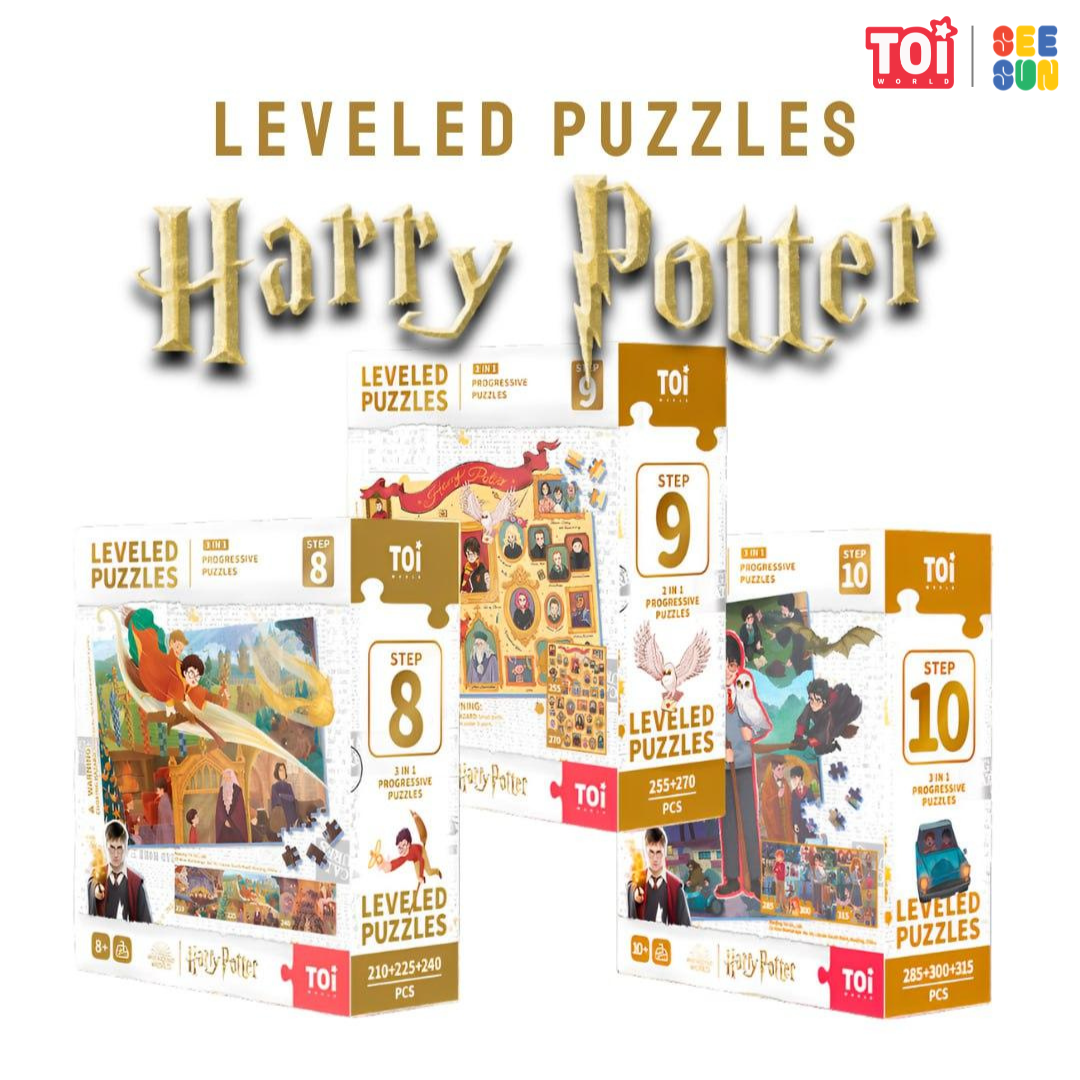 TOi เซ็ตจิ๊กซอร์แบ่งตามช่วงอายุ Leveled Puzzle ธีม Harry Potter จิ๊กซอร์สำหรับเด็กอายุ 8-10 ปี