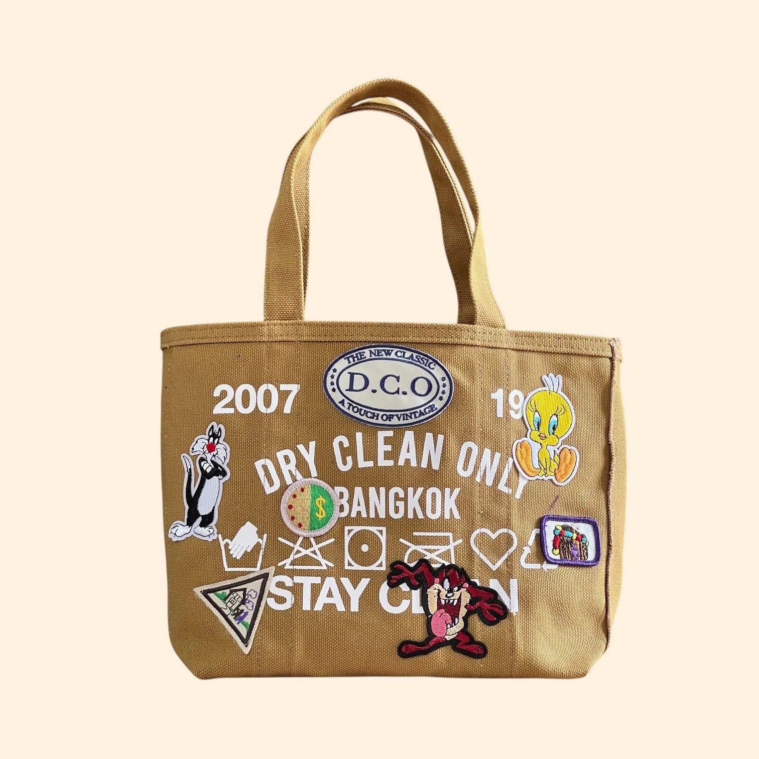 MINI TOTE PATCH ( BROWN )