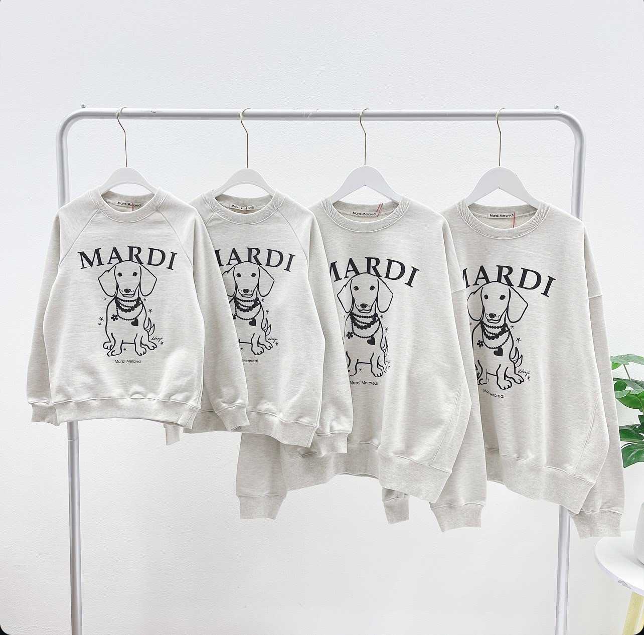 Mardi Swing The Tail Ddanji Sweatshirt (Oatmeal/Black)