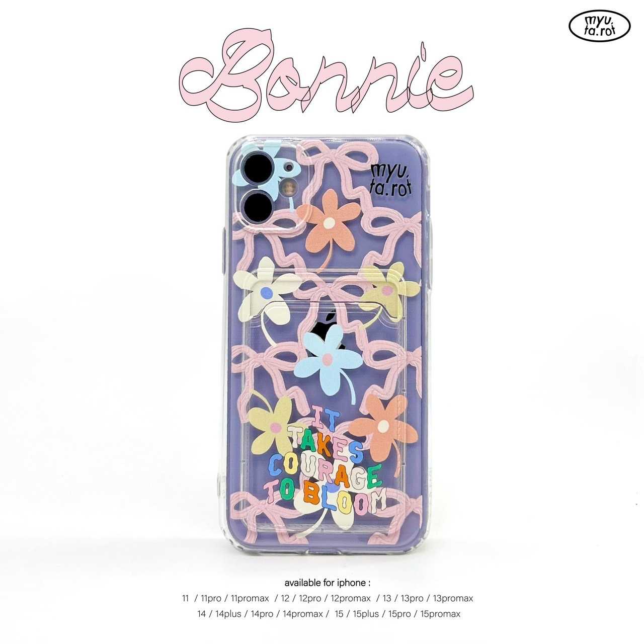 iPhone case with card holder - Bonnie