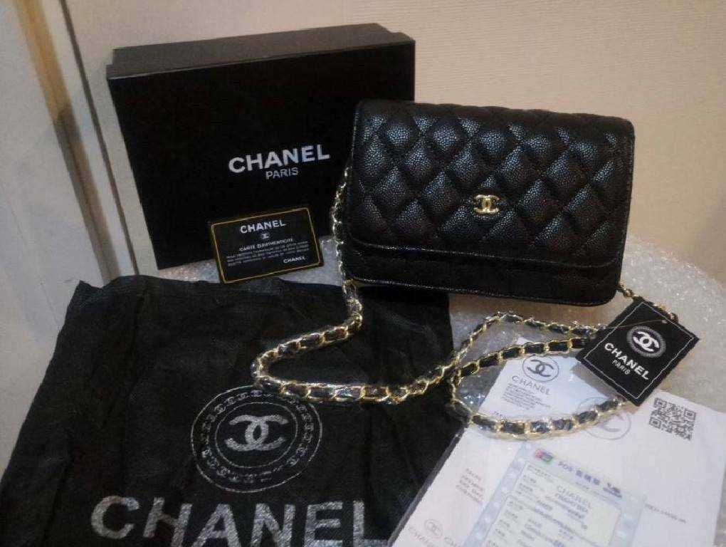 Chanel woc หนังคาเวียร์