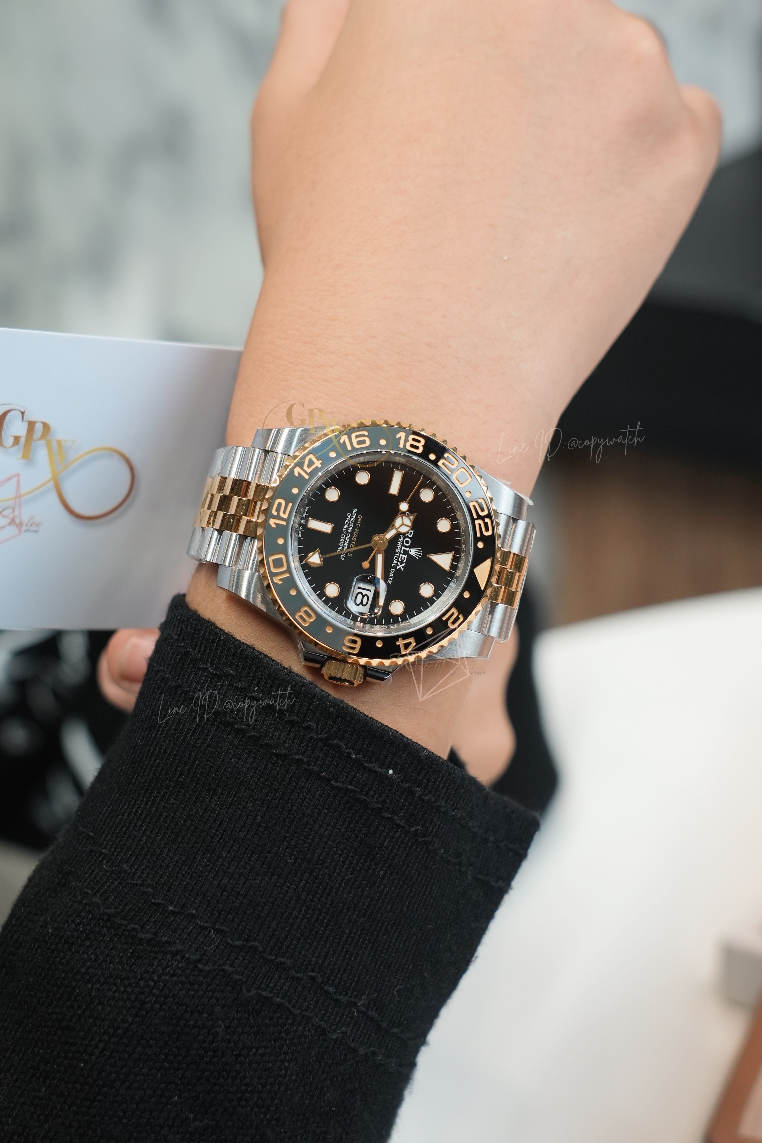 Rolex gmt Zbie jubilee 2tone yellow gold 40 mm. Automatic swiss movement