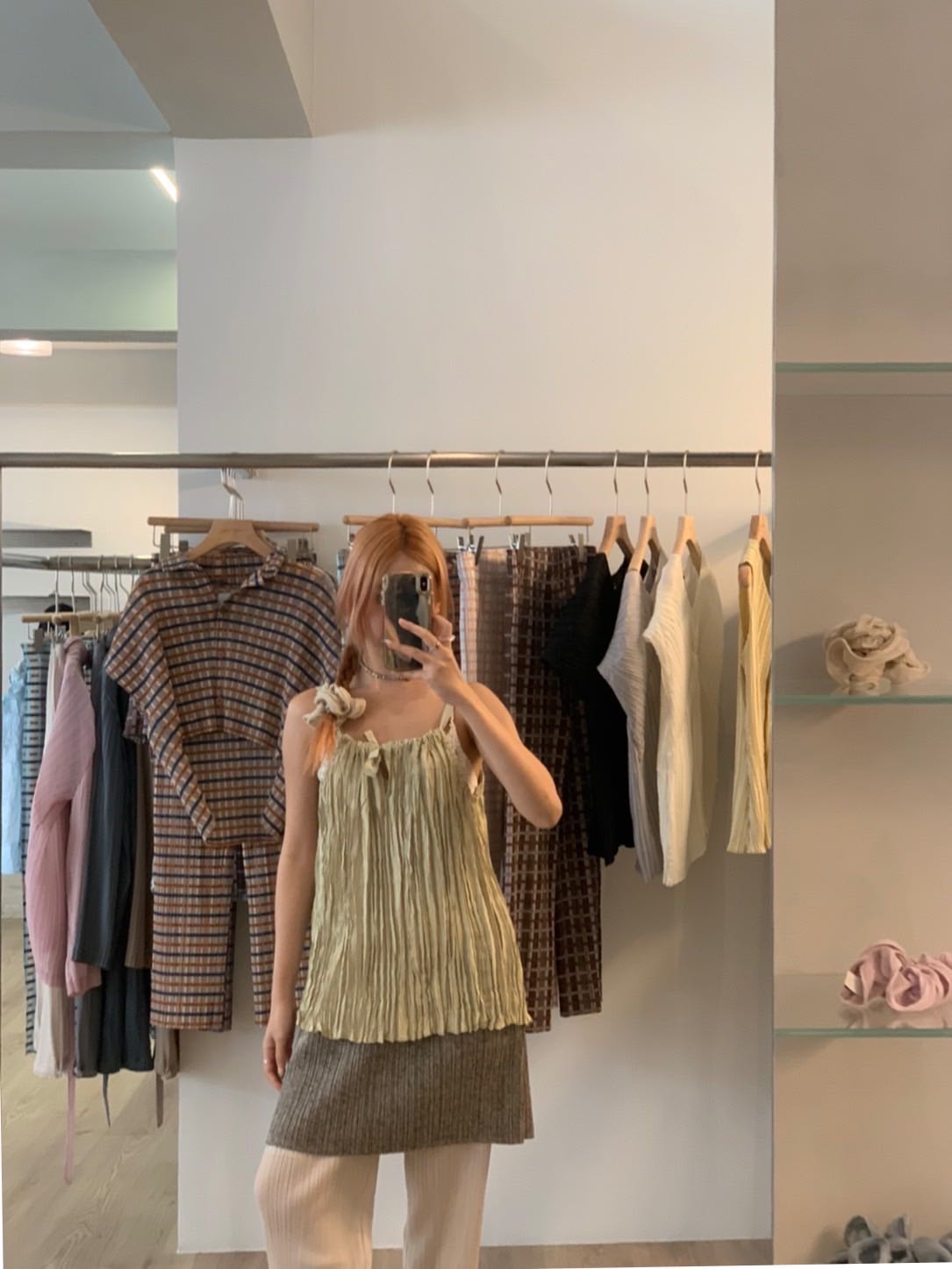 GDS29 Hand pleated top