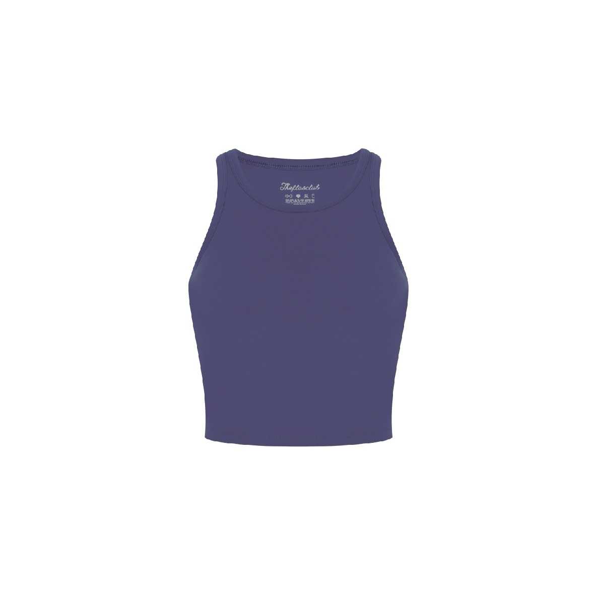 Sol Sports Bra Tank V.2 (Built-in removable pads)(Dark Blue Plum) - The Flos Club