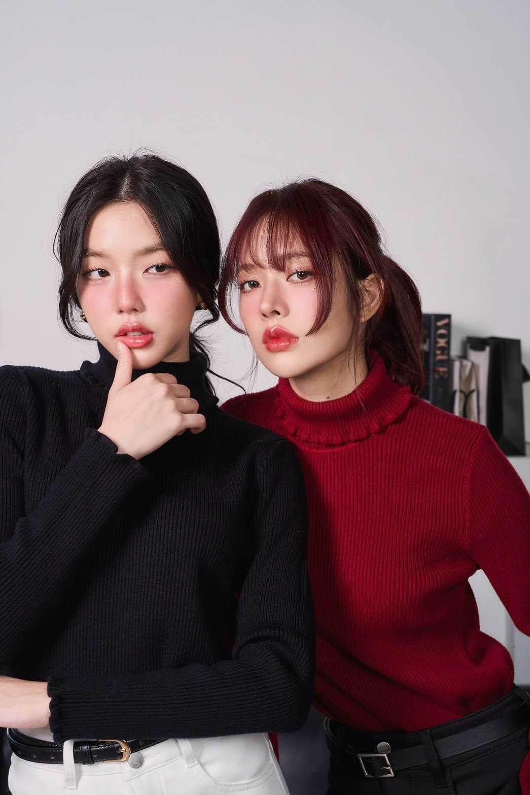 KNS19 Turtleneck Knitting เสื้อไหมพรมคอเต่า ผ้านุ่ม ทอหนา