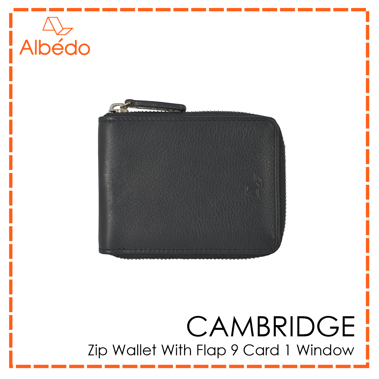 CAMBRIDGE ZIP WALLET WITH FLAP 9 CARD 1 WINDOW-CB04099/CB04079