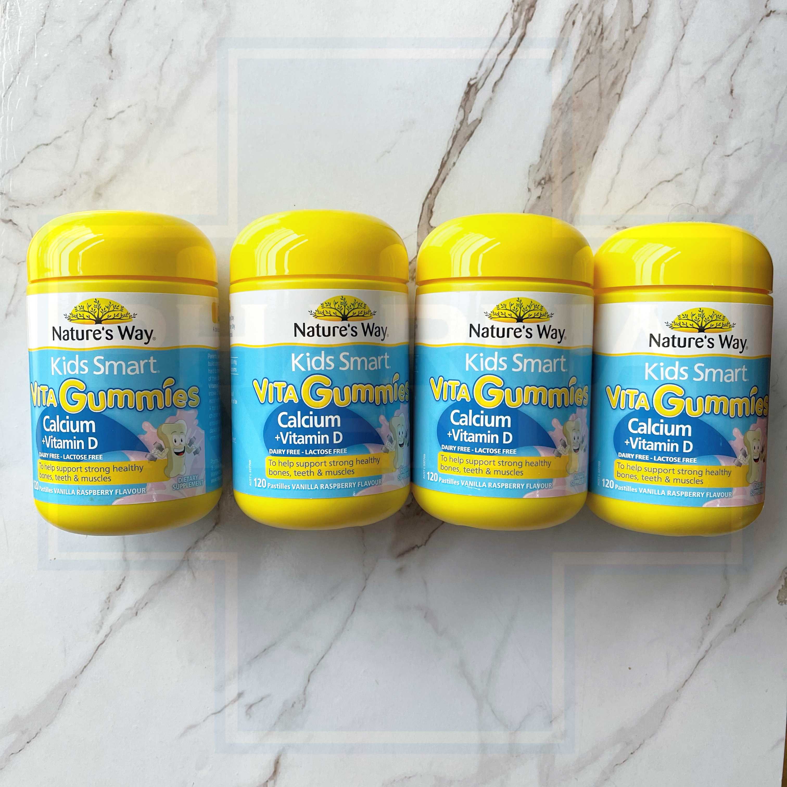 Nature's Way Kids Smart Vita Gummies Calcium 120 เม็ด กระปุกใหญ่คุ้มๆ