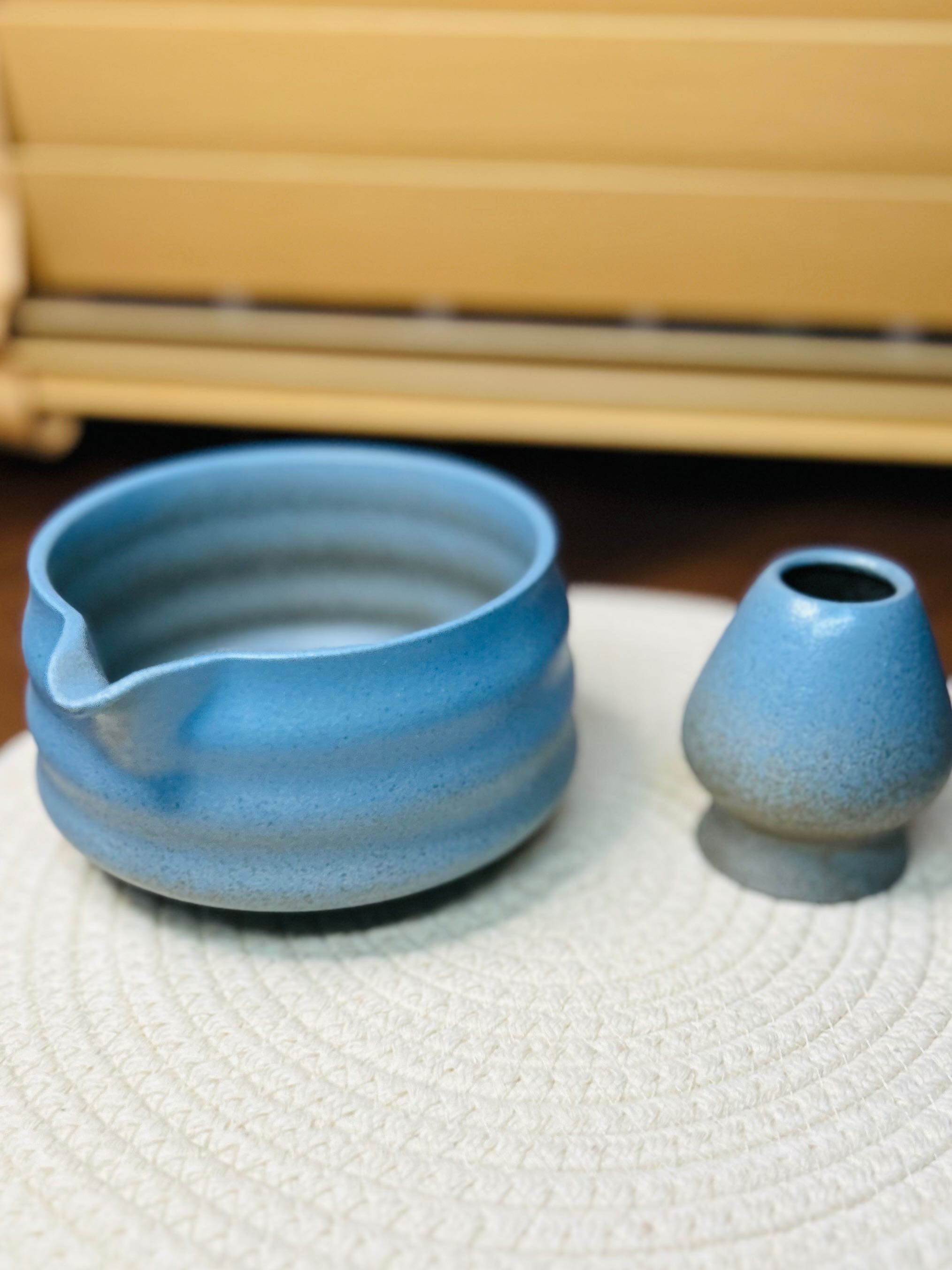 🍵𝑪𝒉𝒂𝒘𝒂𝒏 🔘 Vintage Matcha Bowl  ชามชงมัทฉะ เทคนิคลงสีพิเศษ เนื้อด้าน